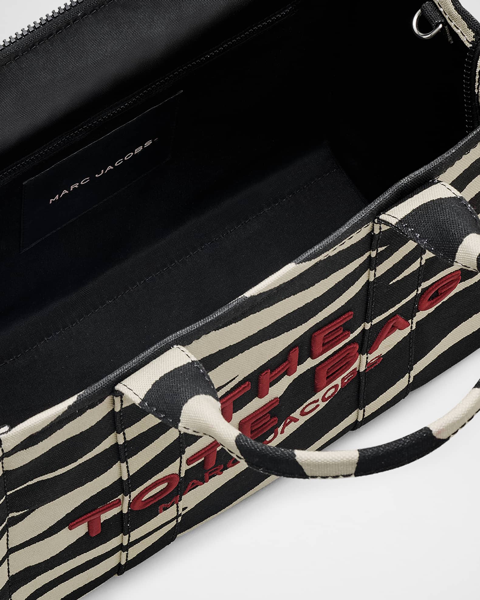 Marc Jacobs The Zebra Canvas Medium Tote Bag | Neiman Marcus