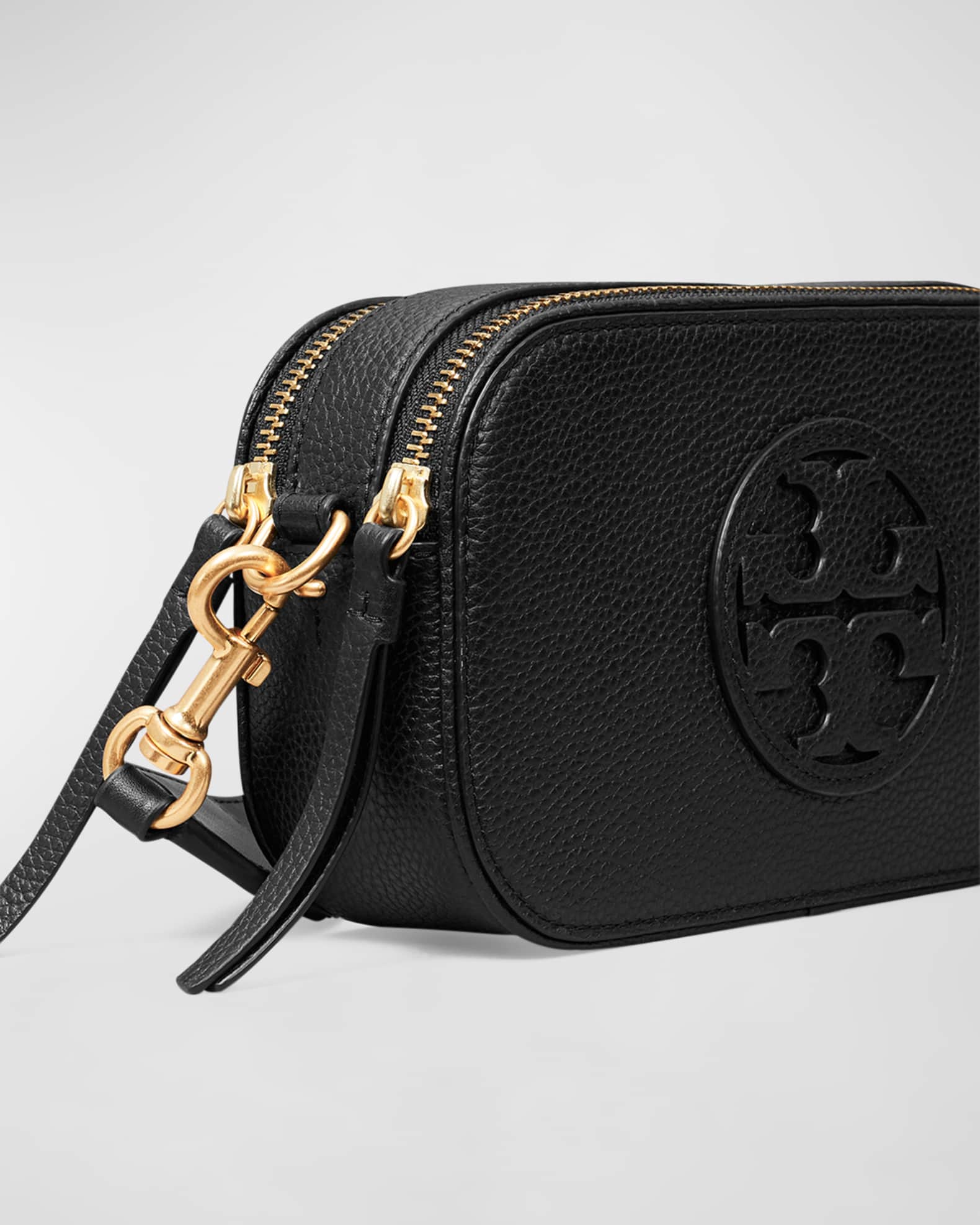 Tory Burch Miller Mini Double Zip Leather Crossbody Bag Neiman Marcus
