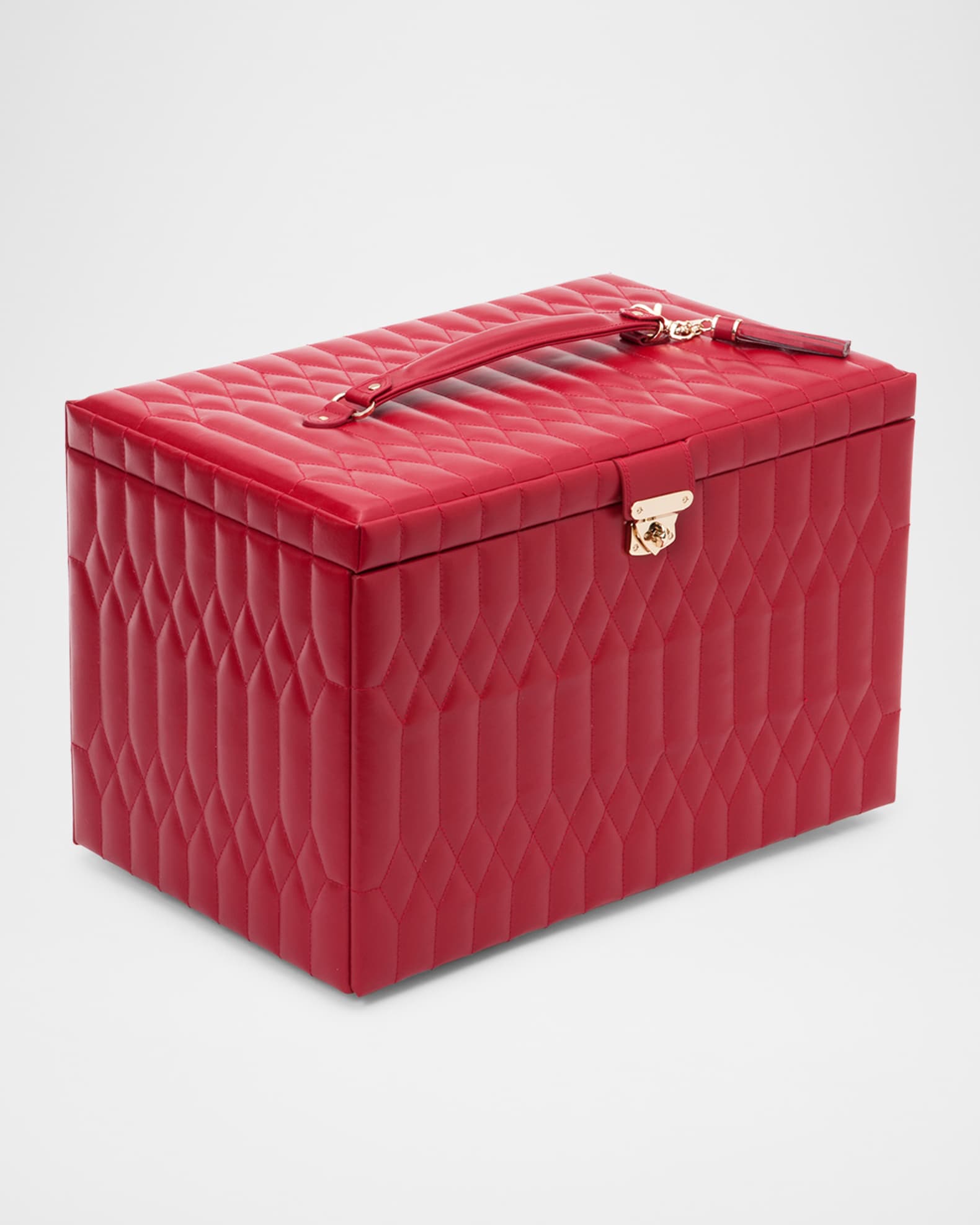 Caroline Red Extra Large Jewelry Case  1