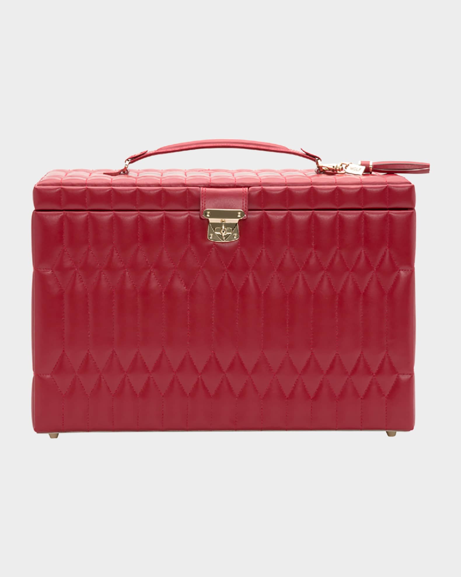 Caroline Red Extra Large Jewelry Case  0