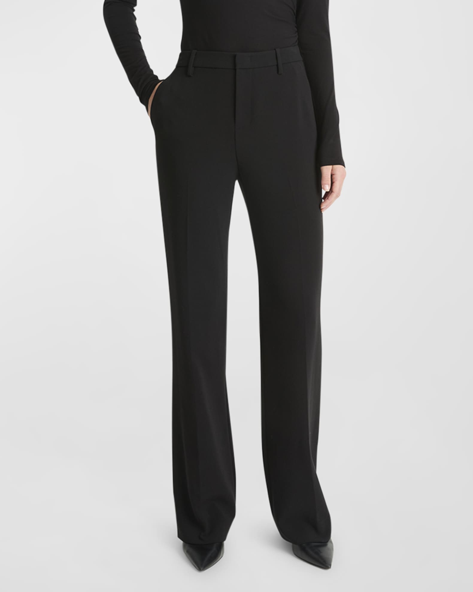 Mid-Rise Tailored Flare Pants 0