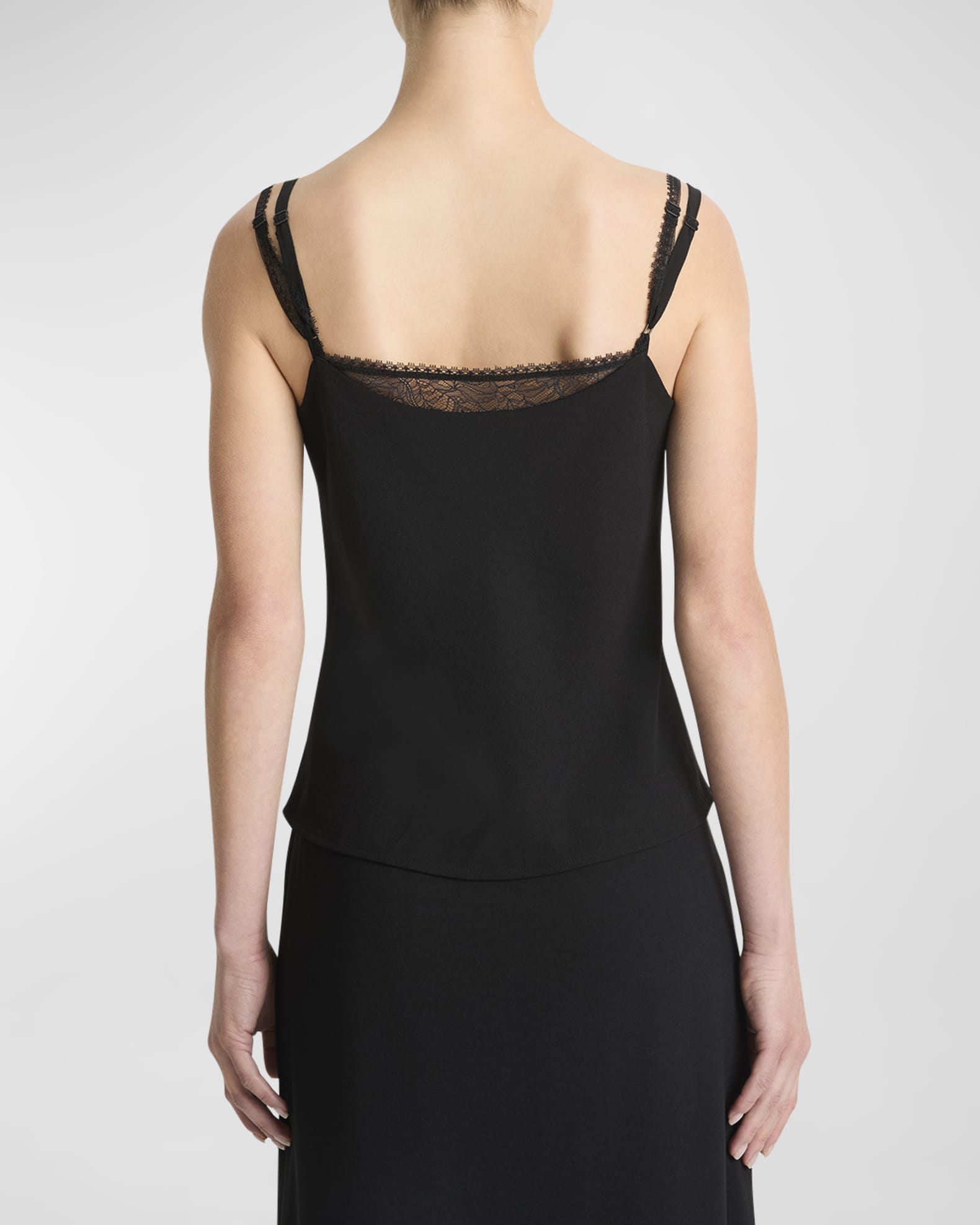 Lace Trim V Neck Cami