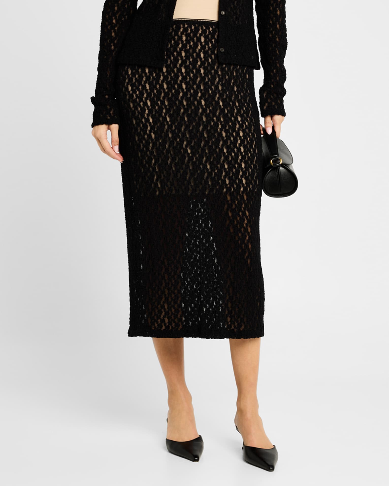 Smocked V Mini Skirt - Bloom