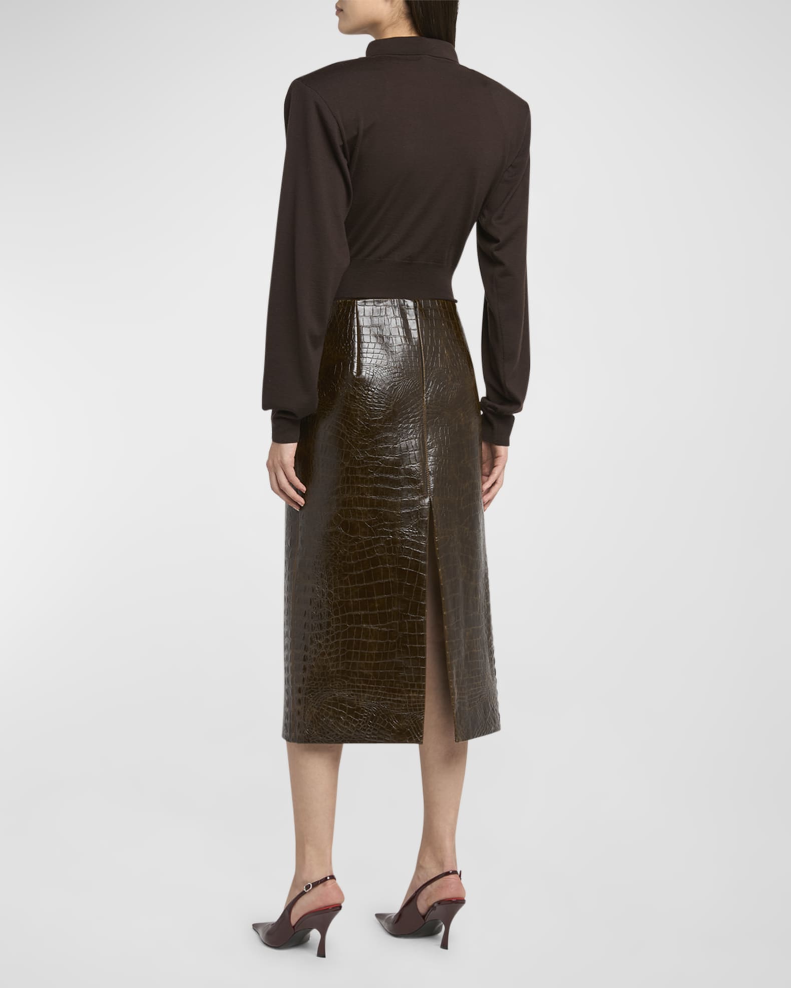 【関税込み】stella mccartney Slit tweed skirt Stella McCartney Altermat Skirt in Liquorice | FWRD