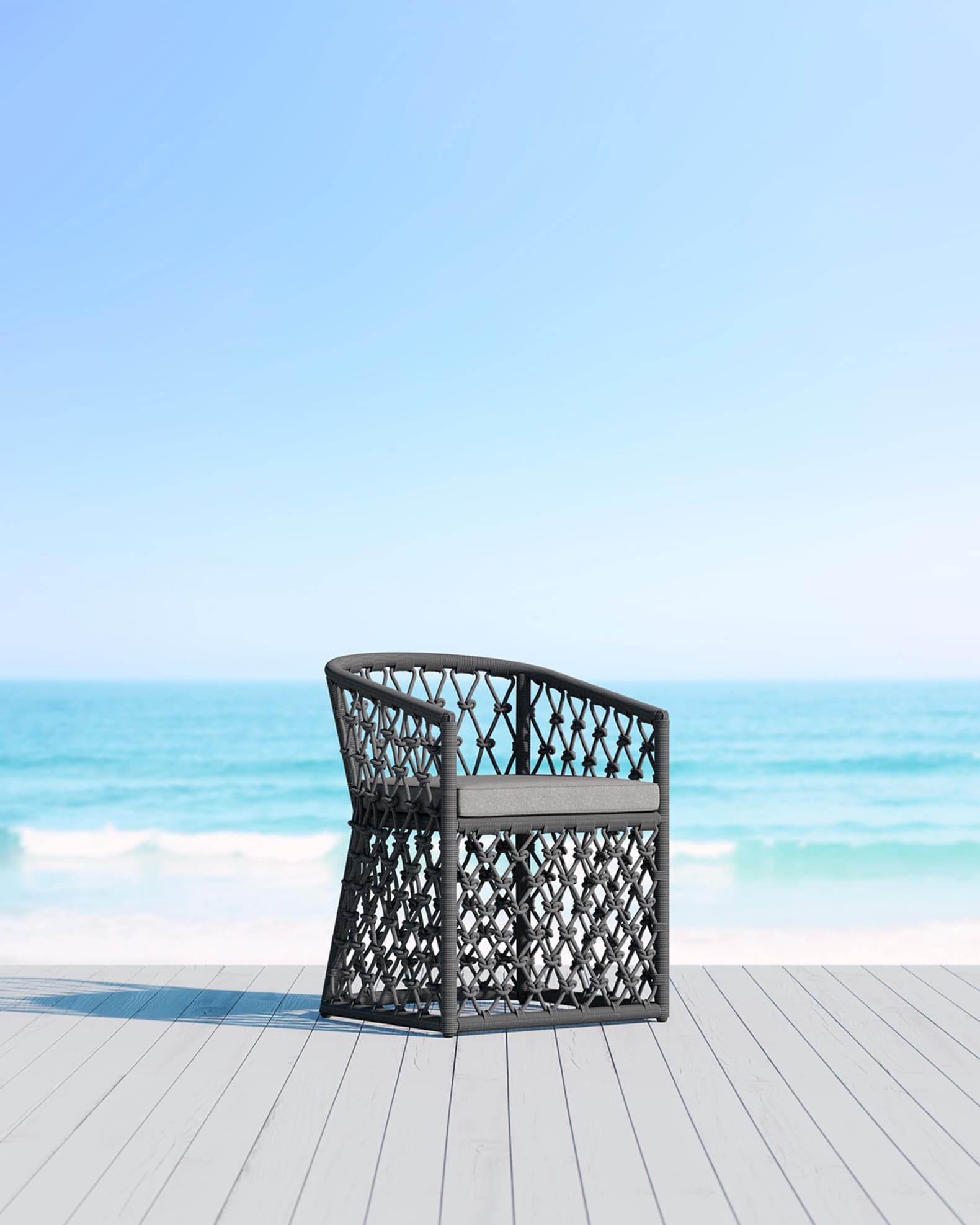 Azzurro Living Amelia Dining Chair With Moon Cushion