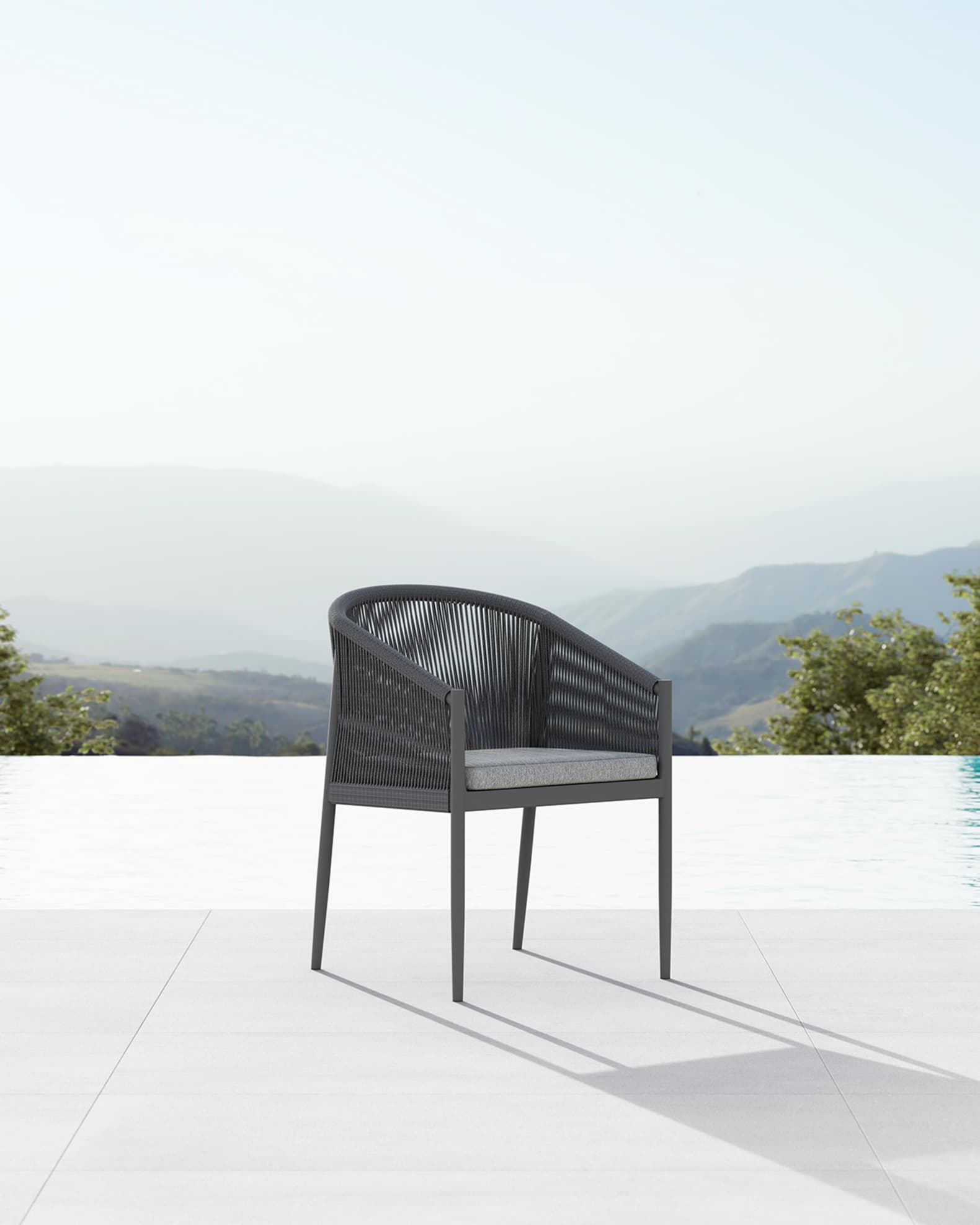 Azzurro Living Catalina Dining Chair With Moon Cushion