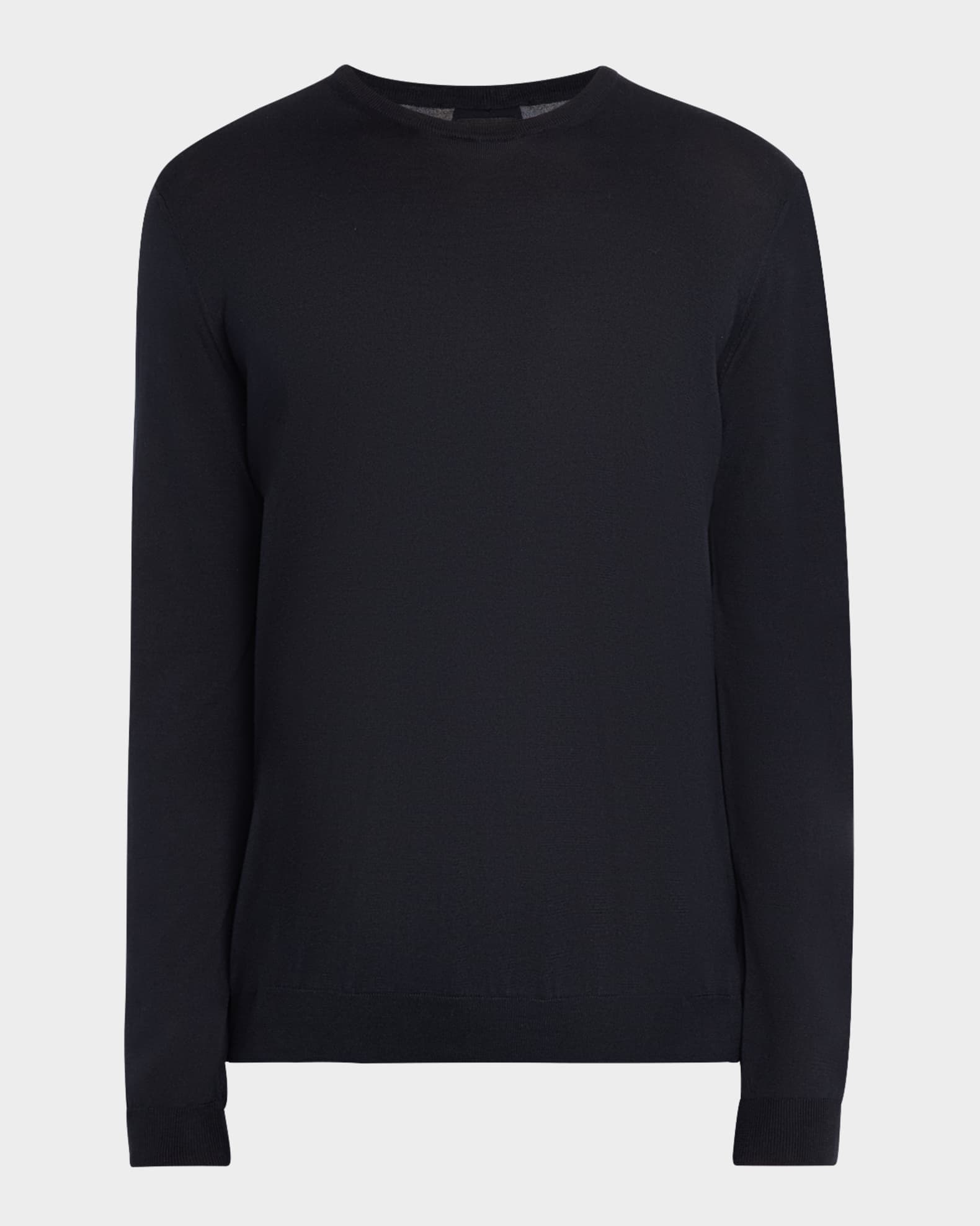 Giorgio Armani Men s Silk Cotton Crew Sweater Neiman Marcus