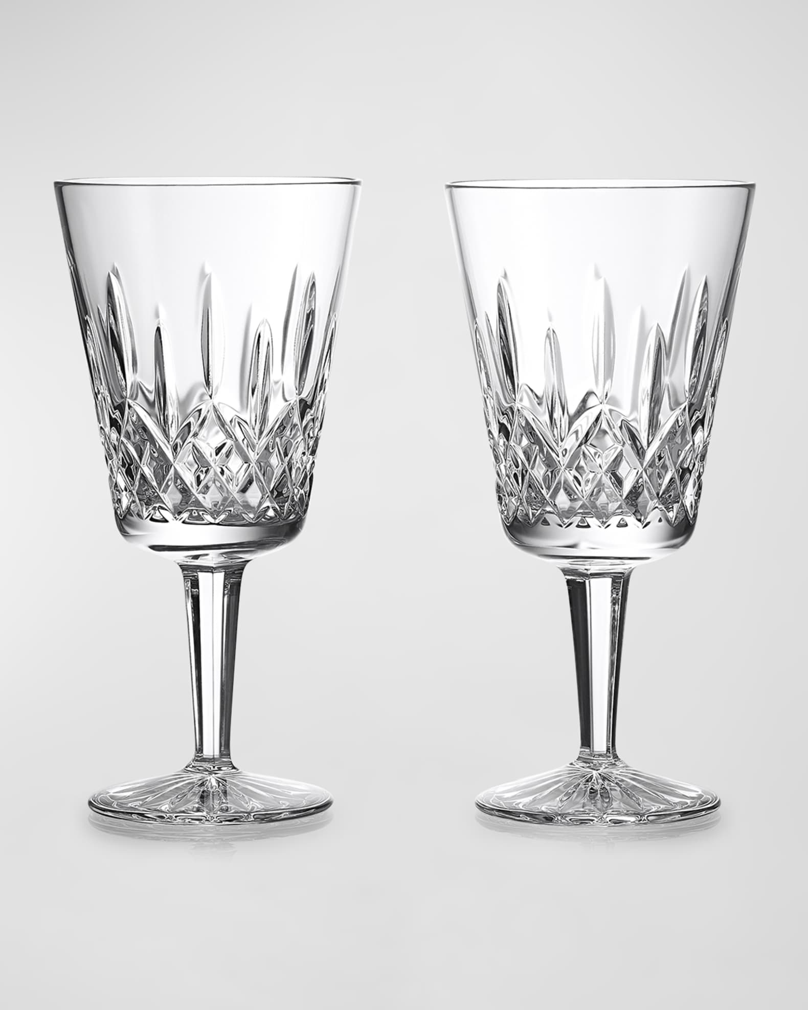 Waterford Crystal Lismore 12 oz Goblets, Set of 2