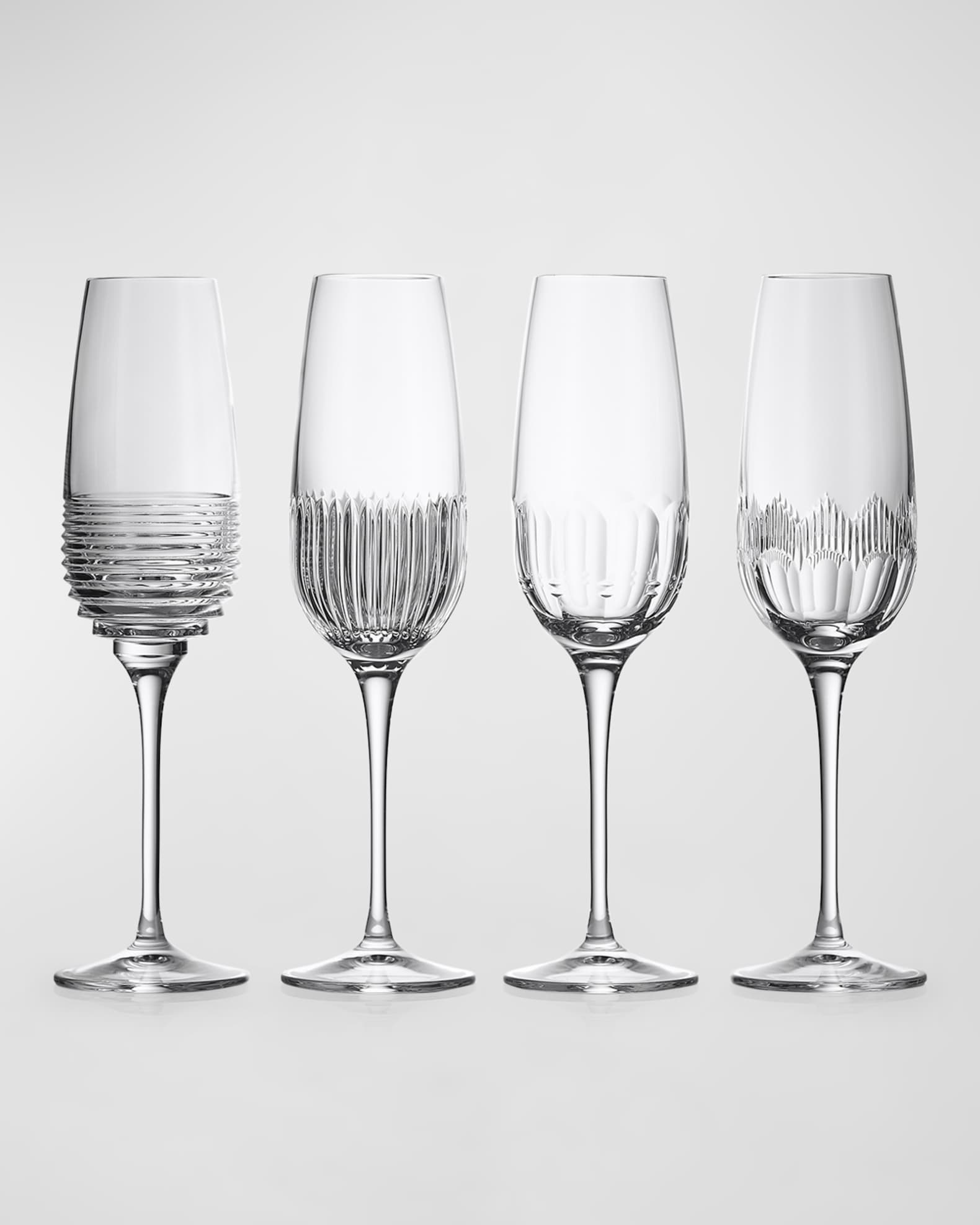Waterford Crystal Mixology Mixed Champagne Flutes, Set of 4