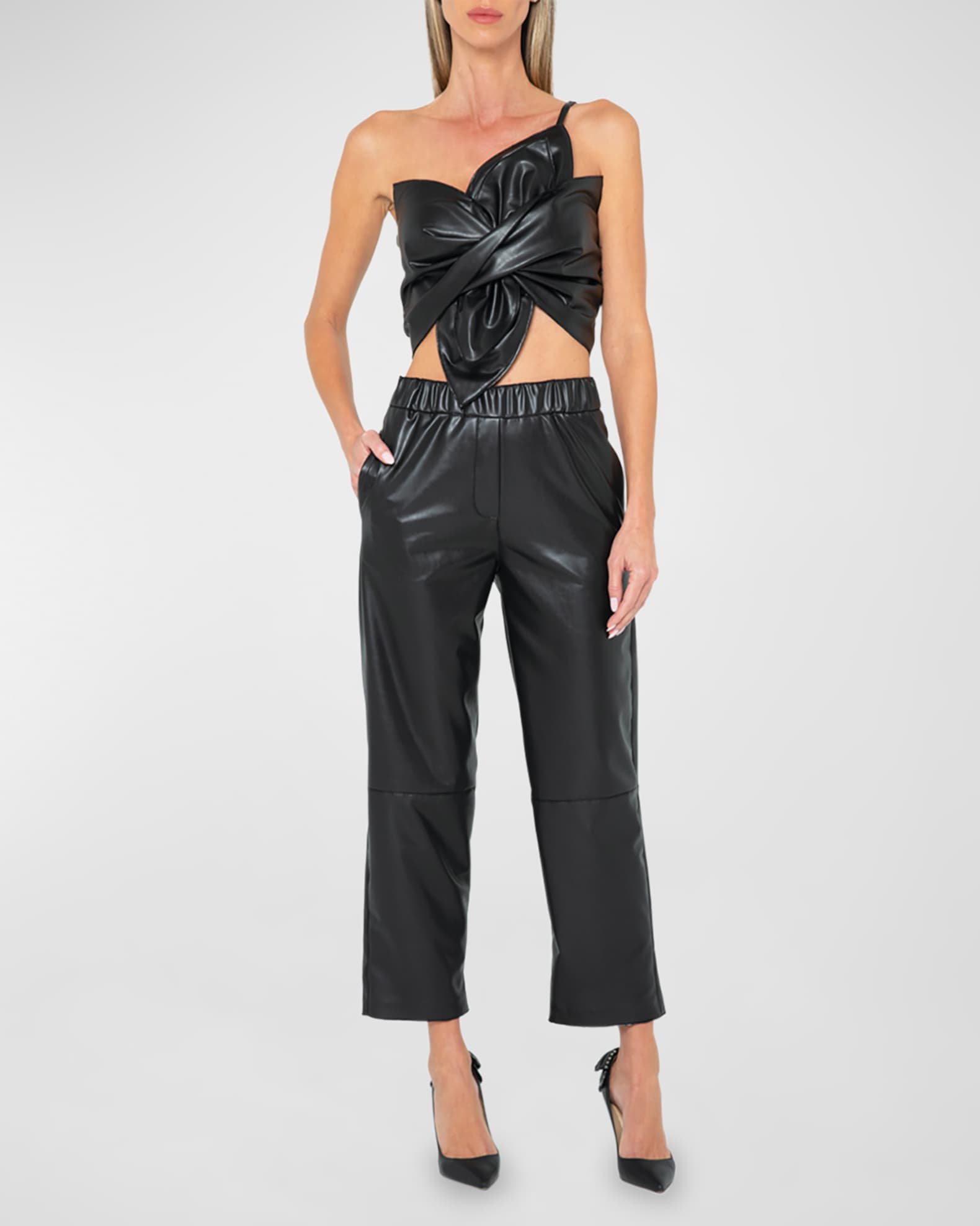 Cedar Faux Leather Pants 0