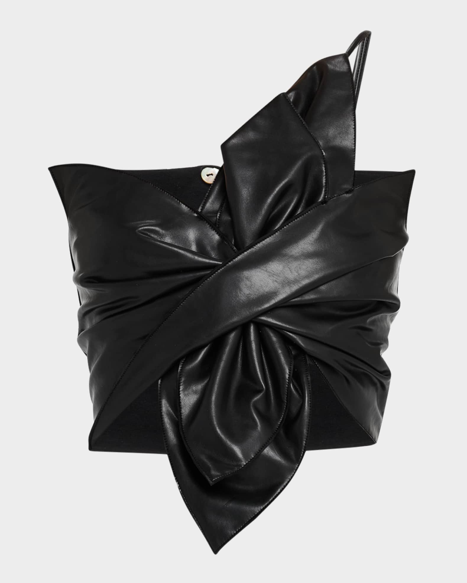 Orchid Faux Leather Crop Top 0