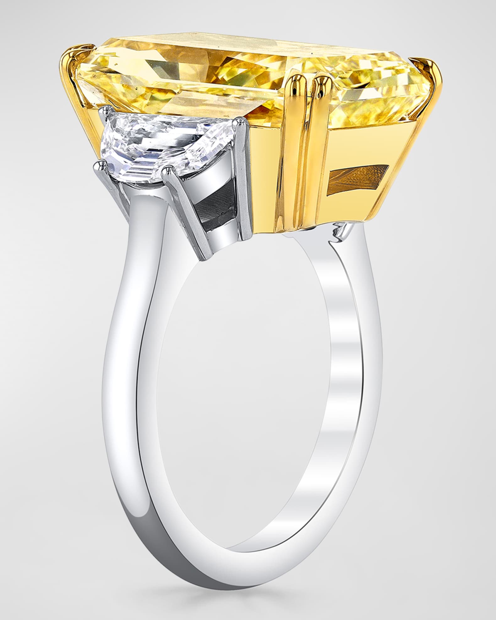 Radiant Cut Three Stone Diamond Ring, 13.24tcw (Size 6.5) 1