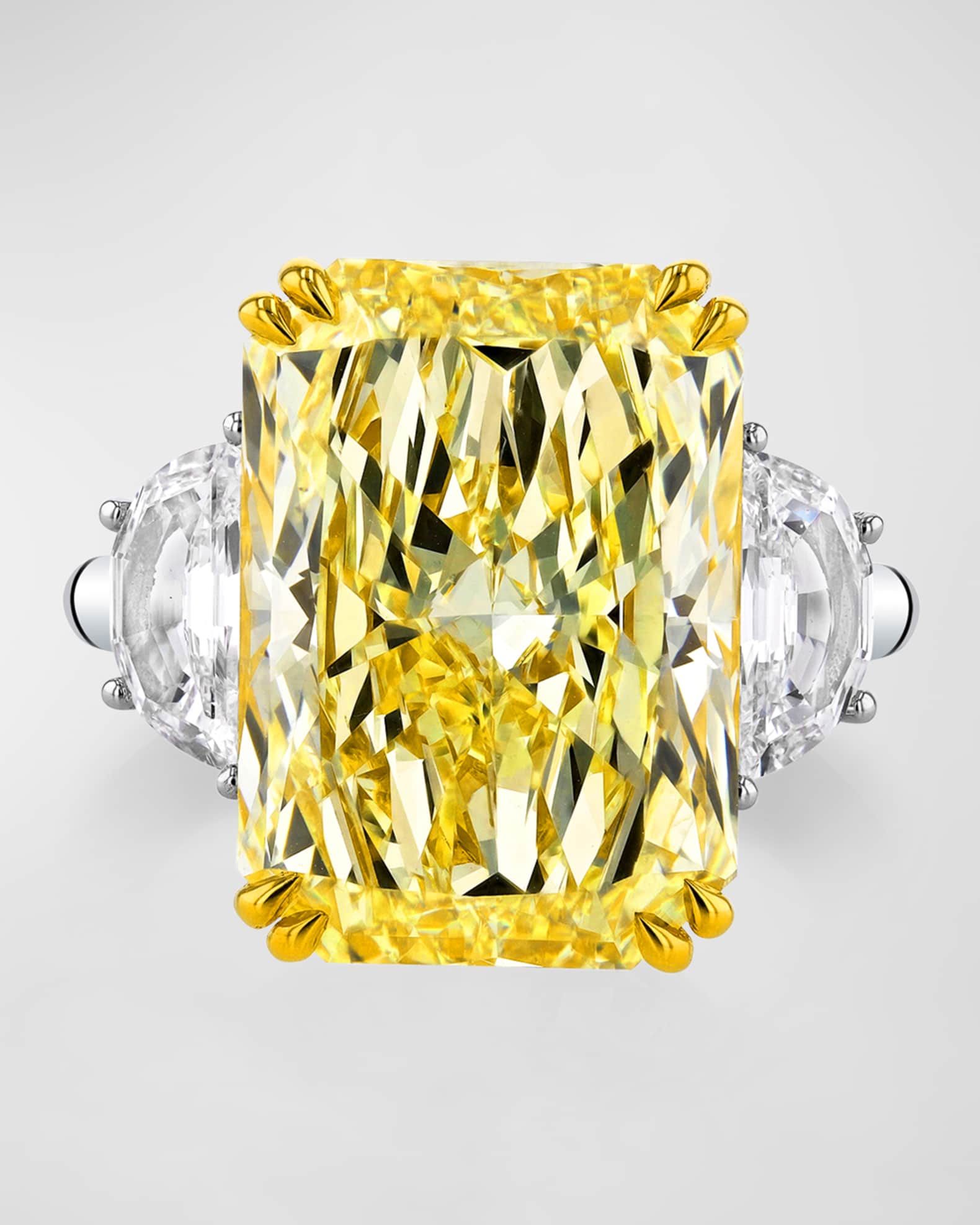 Radiant Cut Three Stone Diamond Ring, 13.24tcw (Size 6.5) 0