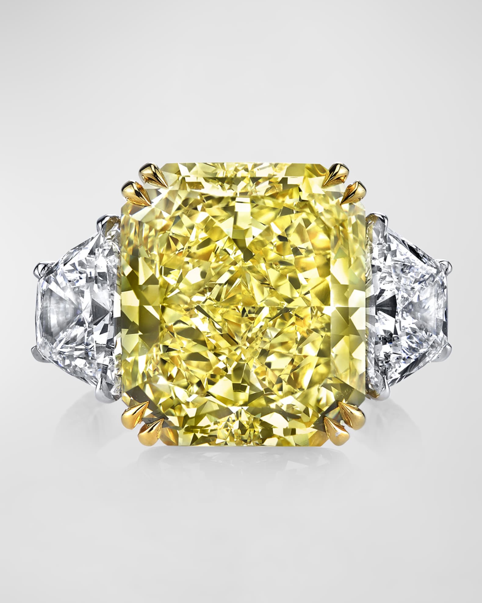 Large Radiant Cut Center Ring, 19.31tcw (Size 6.5) 0