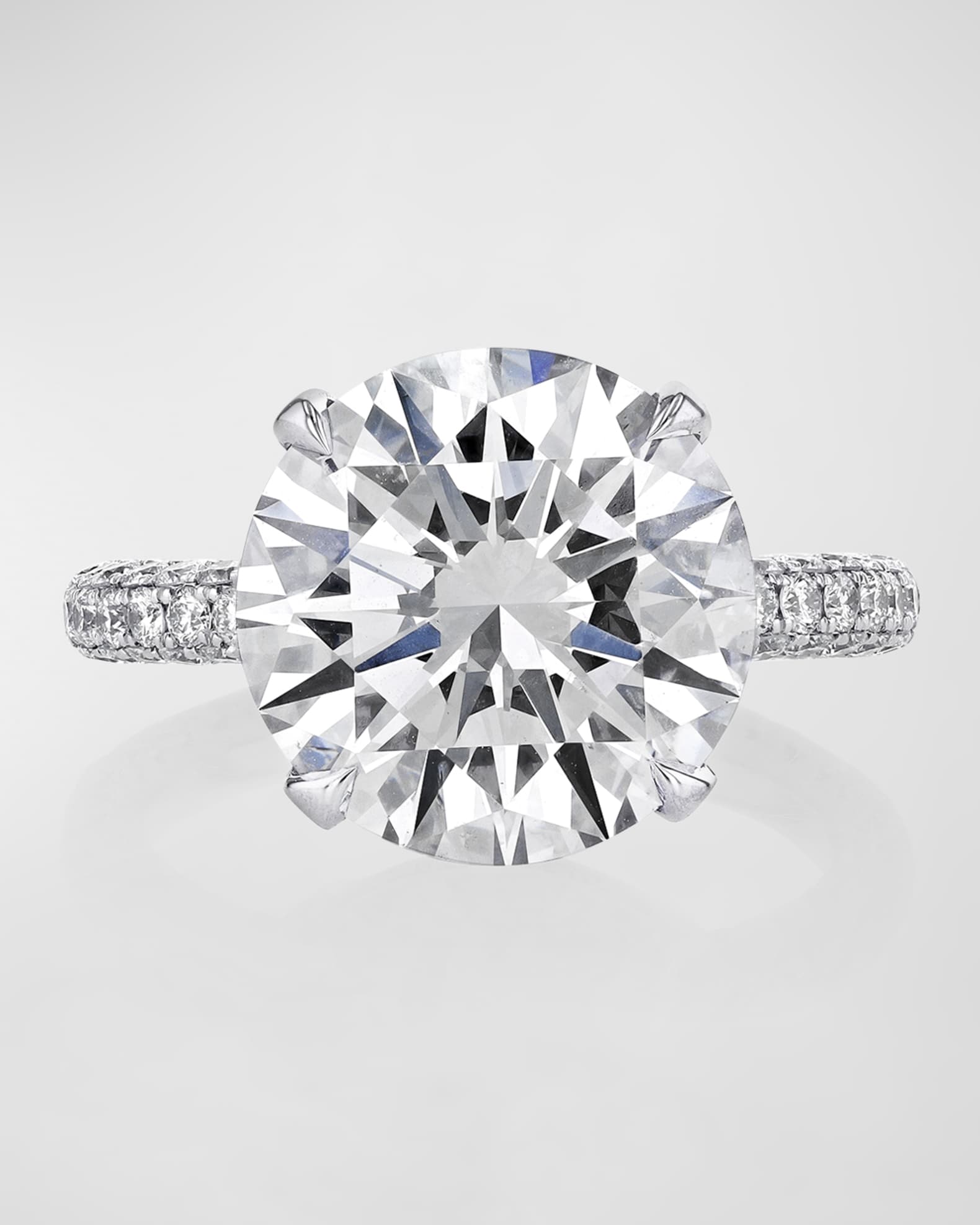Platinum Round Ring, 8.42tcw (Size 6.5) 0