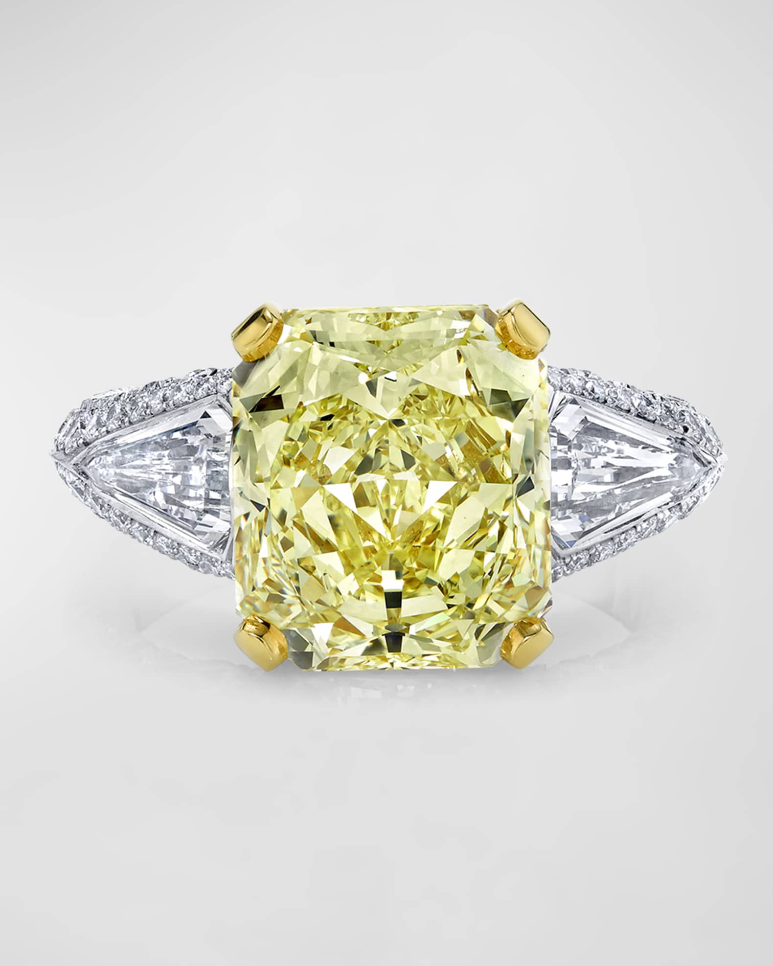Yellow Radiant Cut Diamond Ring, 7.82tcw (Size 6.5) 0