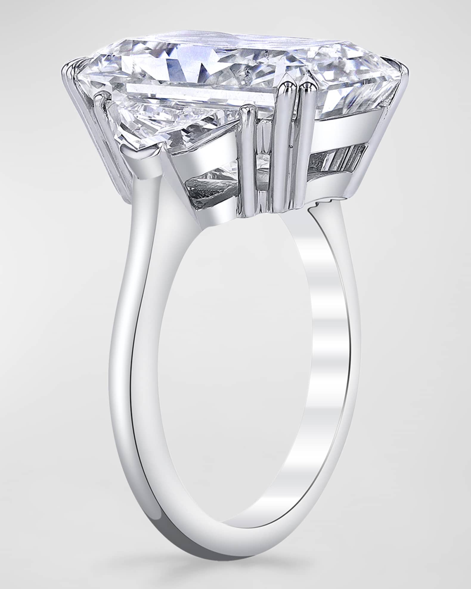 Platinum Elongated Radiant Cut Diamond Ring, 11.06tcw (Size 6.5) 1