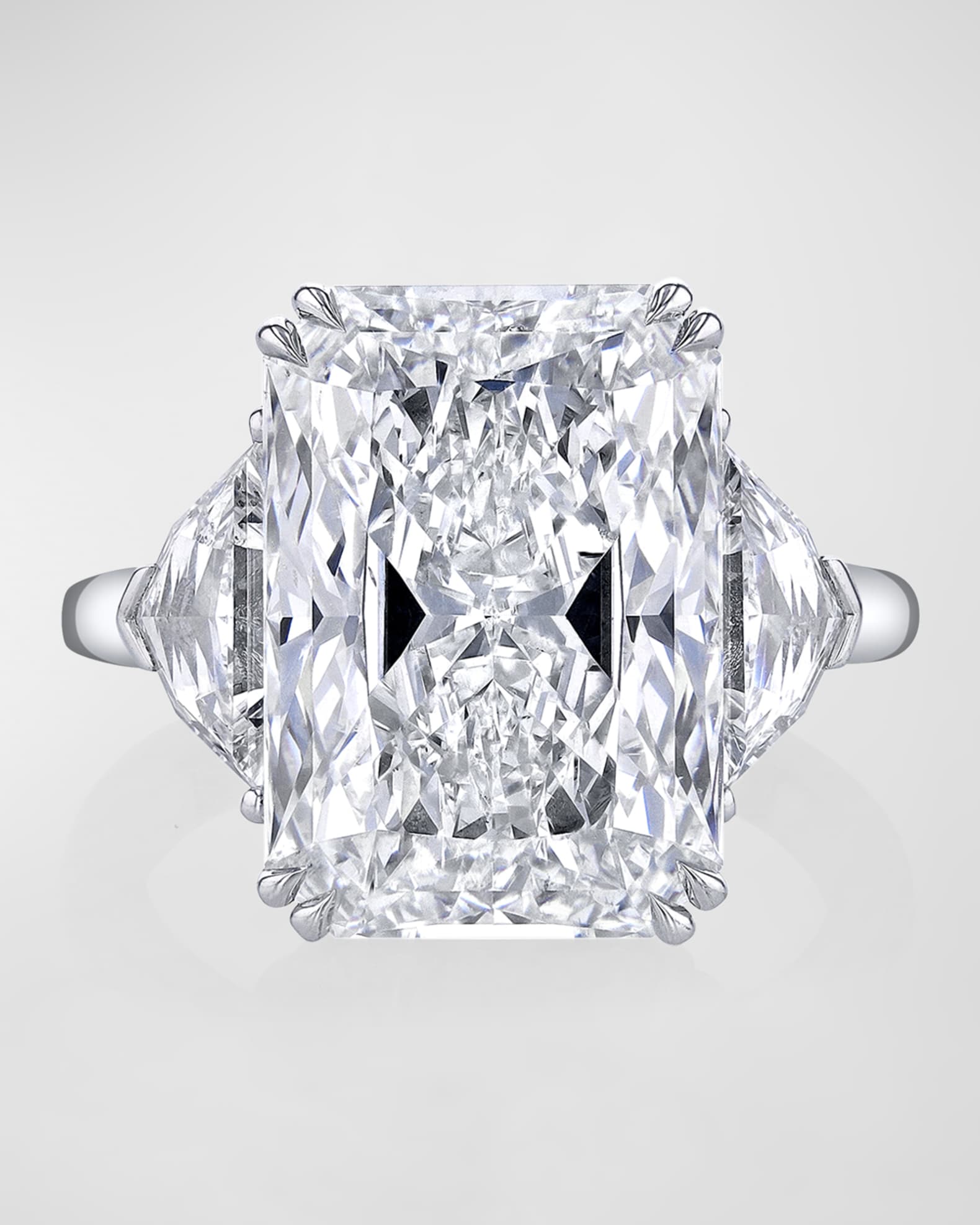 Platinum Elongated Radiant Cut Diamond Ring, 11.06tcw (Size 6.5) 0