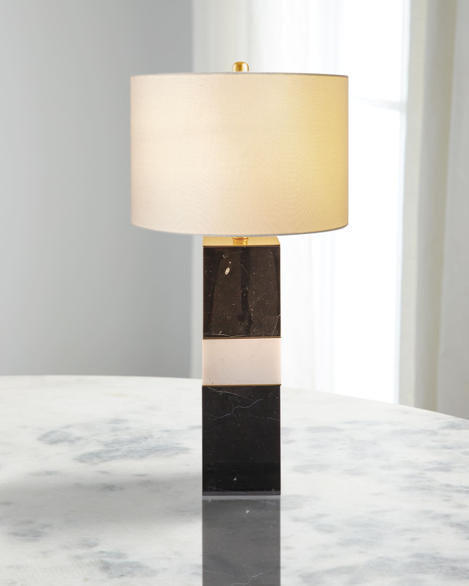 Surya Majestic 29" Marble Table Lamp