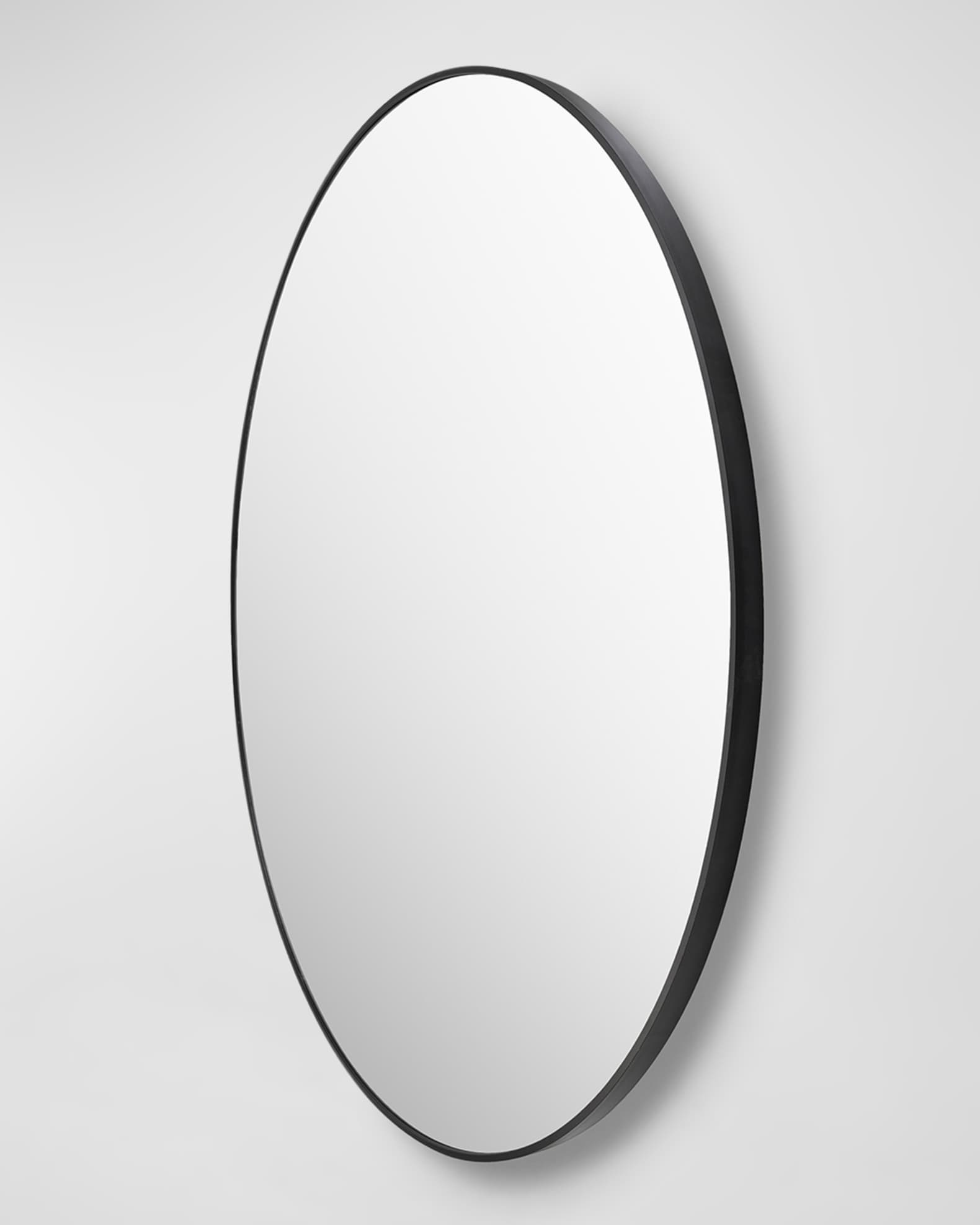 Aranya 40" Round Wall Mirror, Black 1