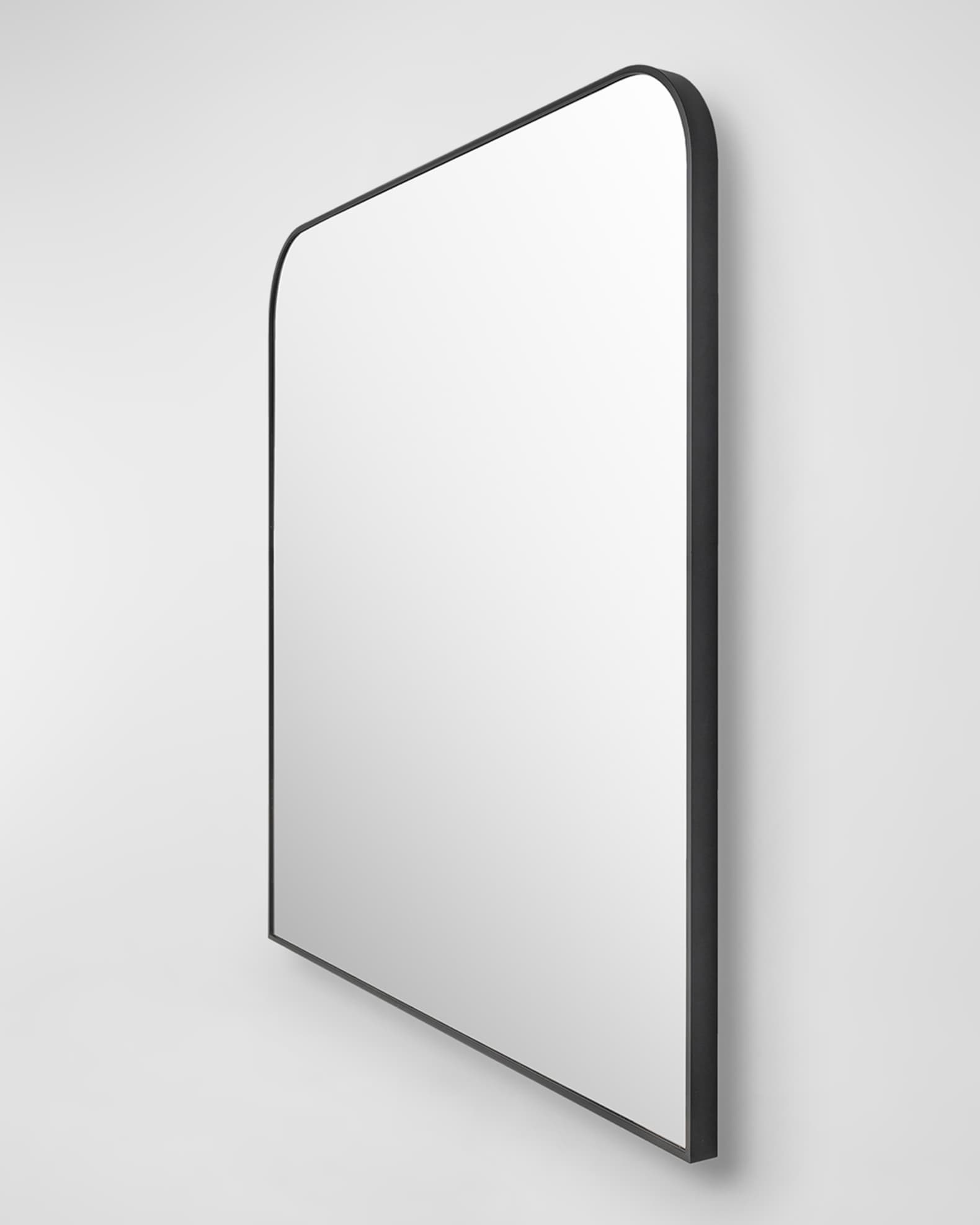 Surya aranya 36 squared wide arch wall mirror black neiman marcus