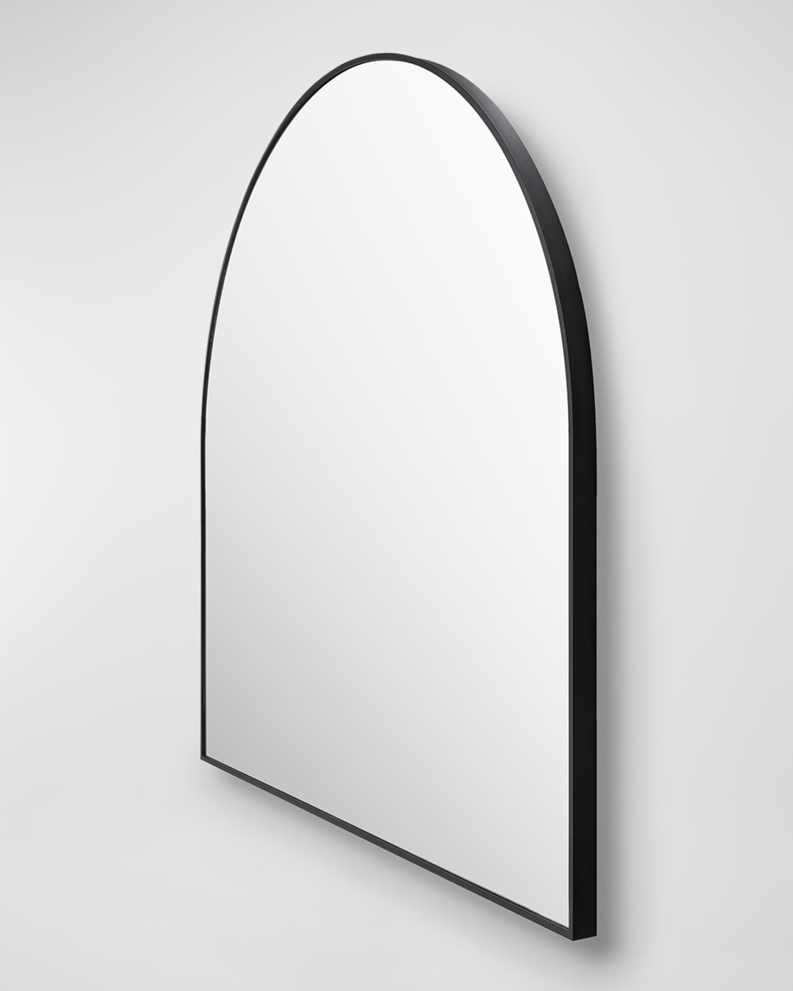 Surya Aranya 36" Wide-Arch Wall Mirror, Black | Neiman Marcus