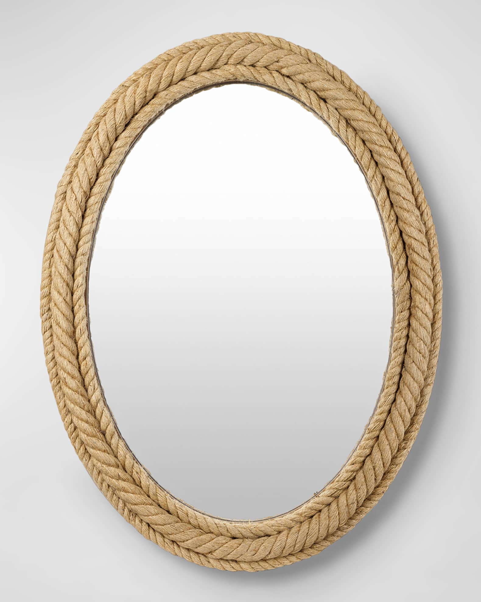 Surya Magdelan Oval Jute Mirror