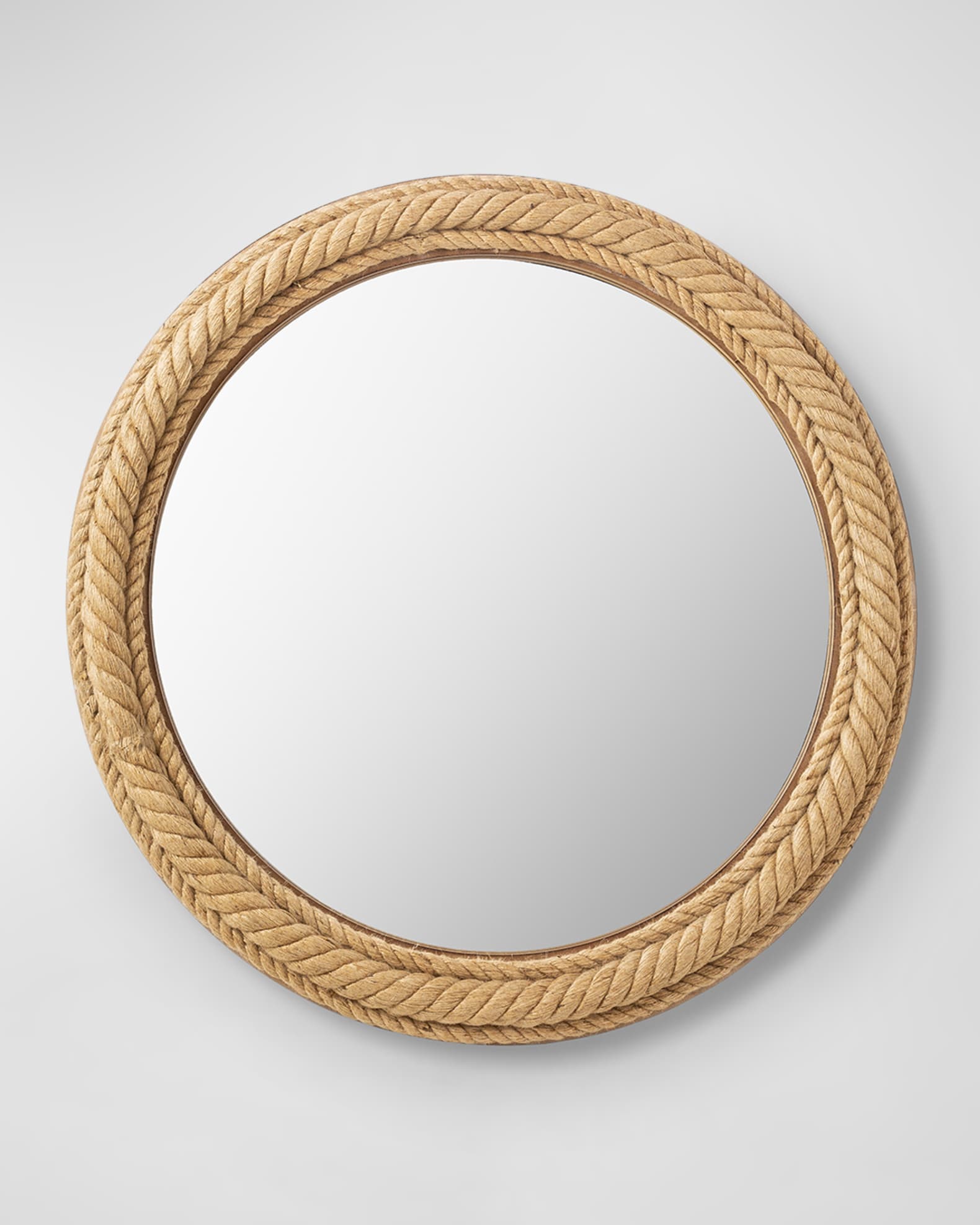 Surya Magdelan Round Jute Mirror