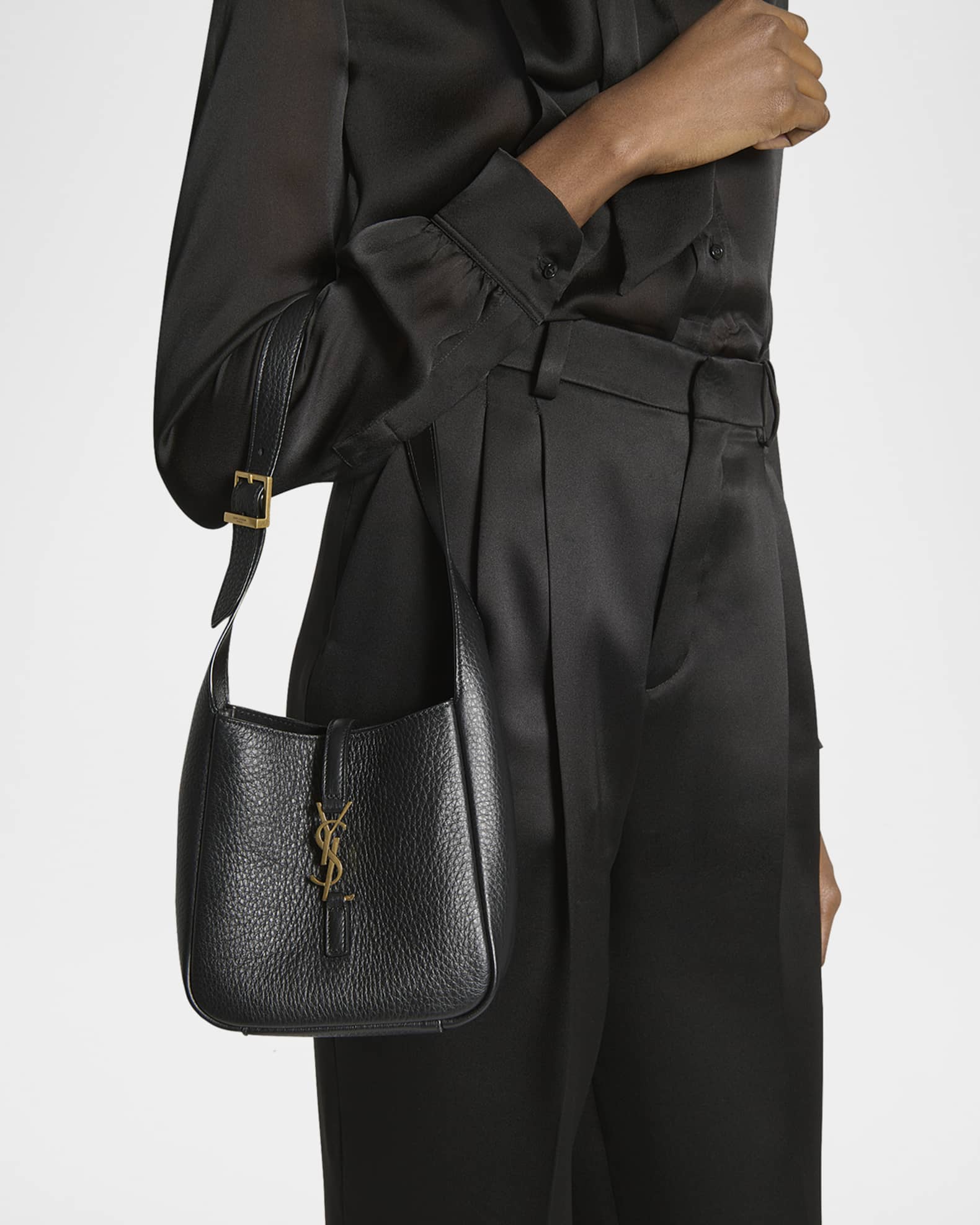 Le 5 A 7 YSL Hobo Bag in Deer Leather 1