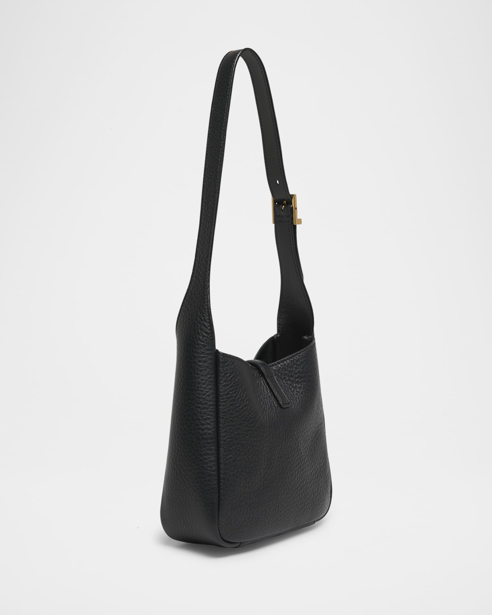Saint Laurent Le 5 A 7 YSL Hobo Bag in Deer Leather | Neiman