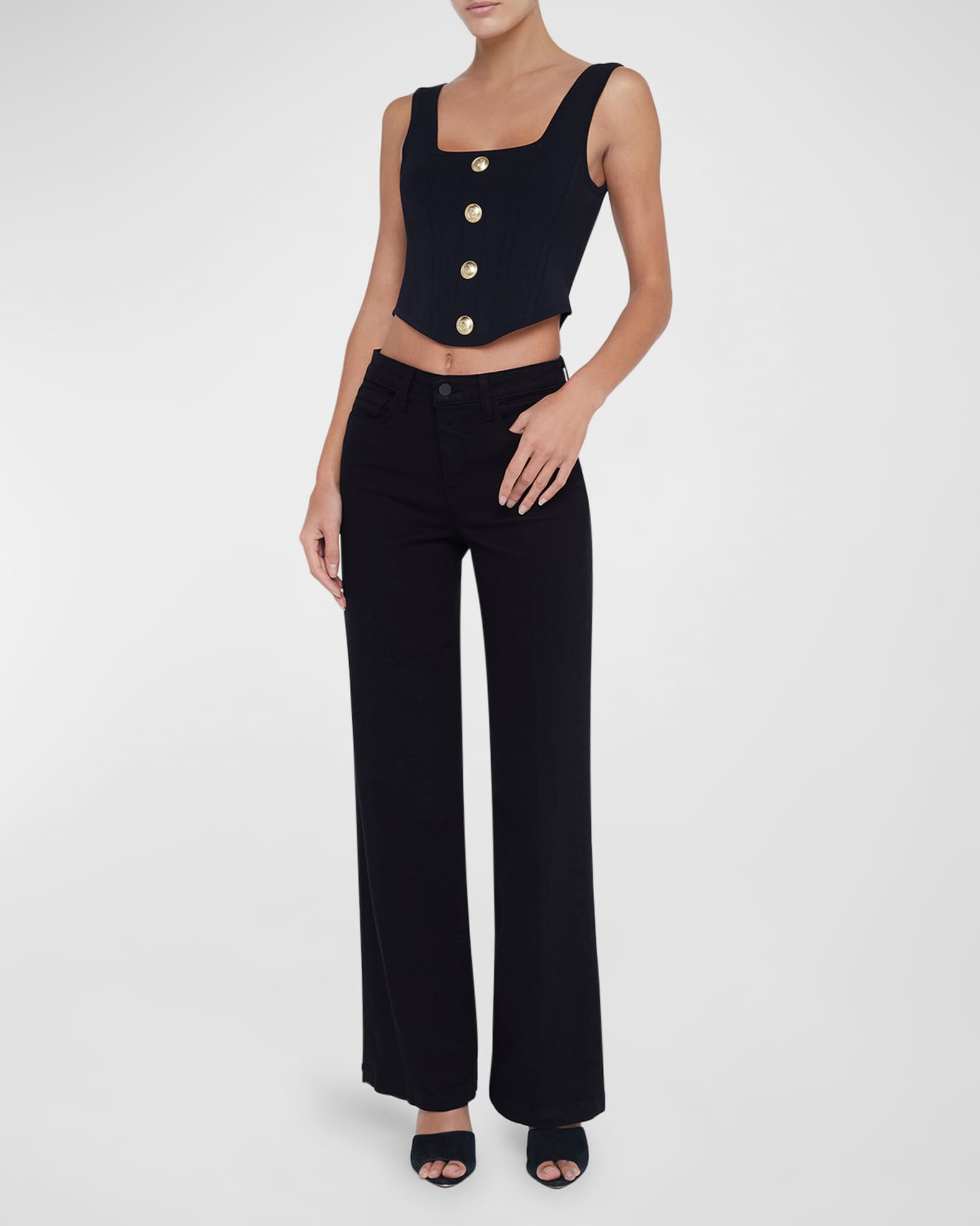 Saga Square-Neck Corset Top 1