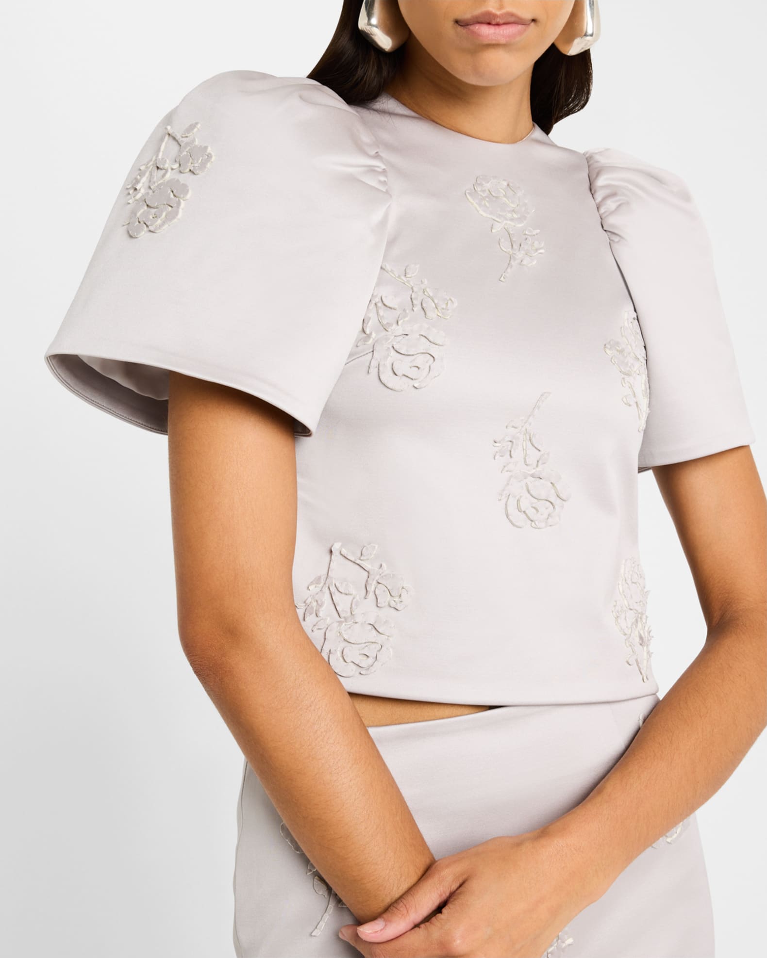 メーカー 一覧 Stereo Rose Embellished Top トップス
