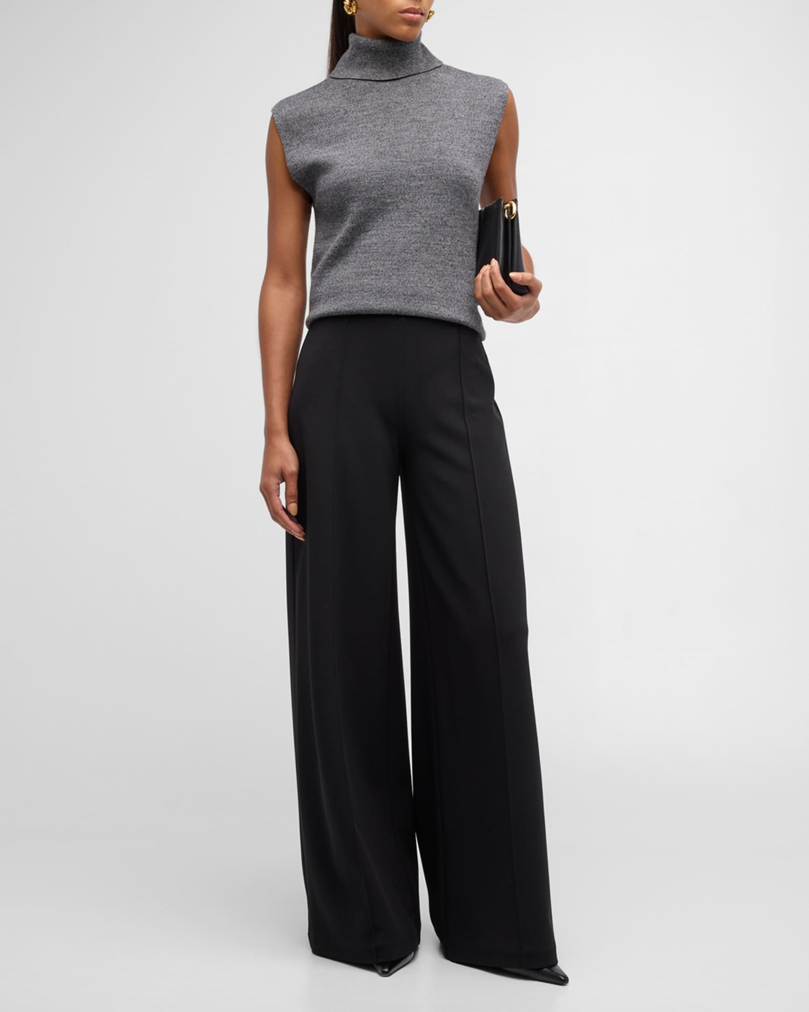 Tempest Wide-Leg Knit Trousers 1