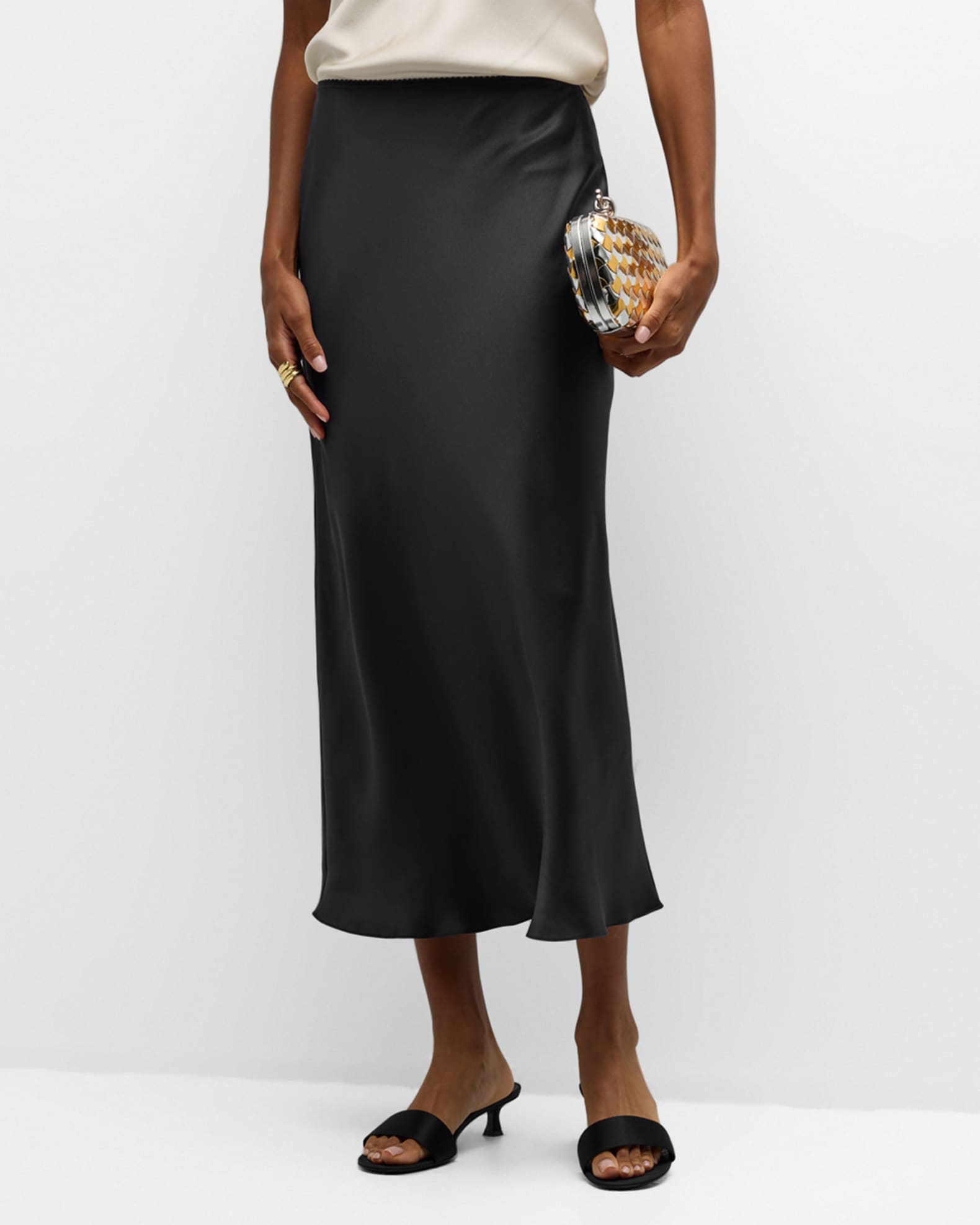 Miranda Silk Midi Skirt
