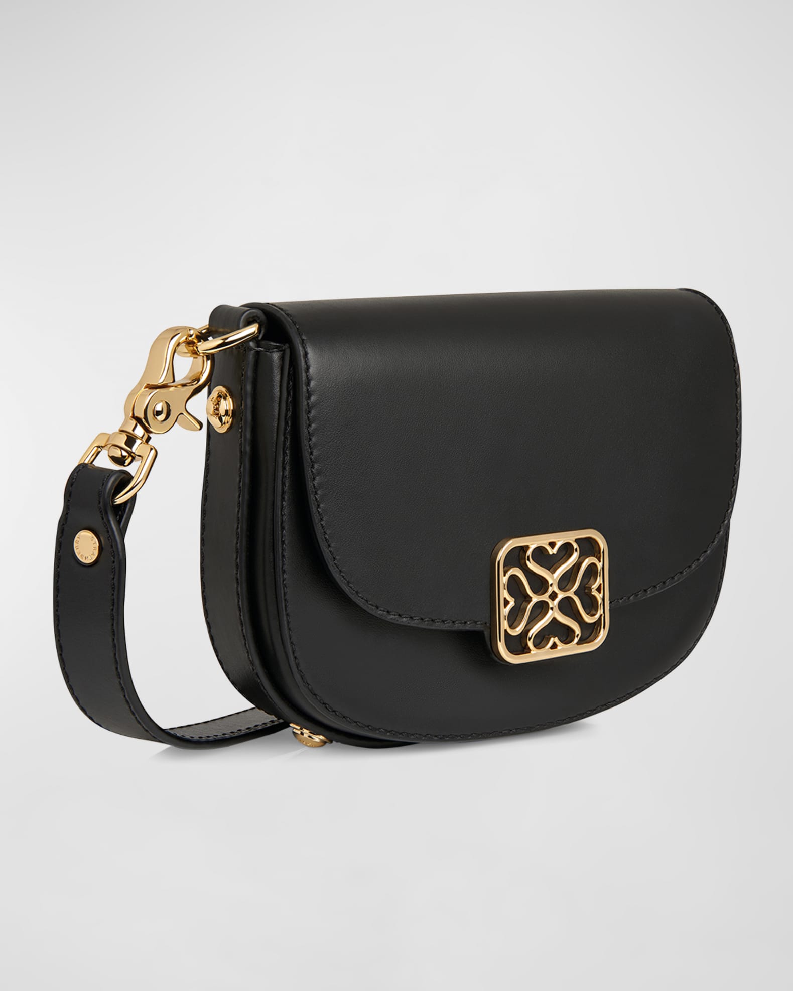 Bay Polished Leather Crossbody Bag 1