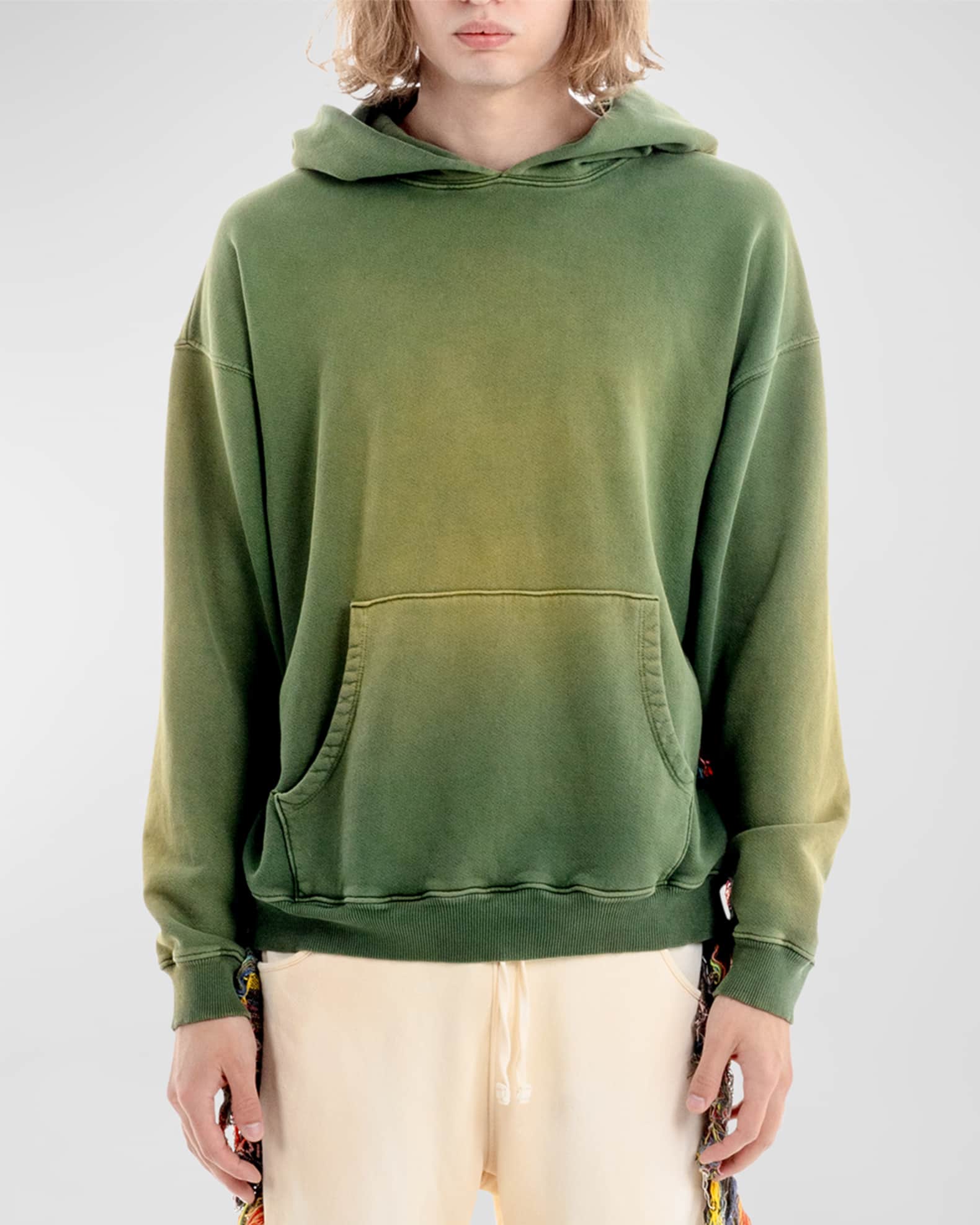 Men s Faded Fringe Hoodie