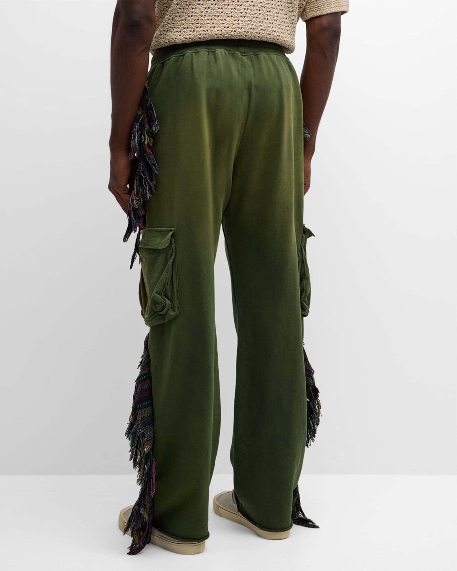 Fringe jogger pants sales