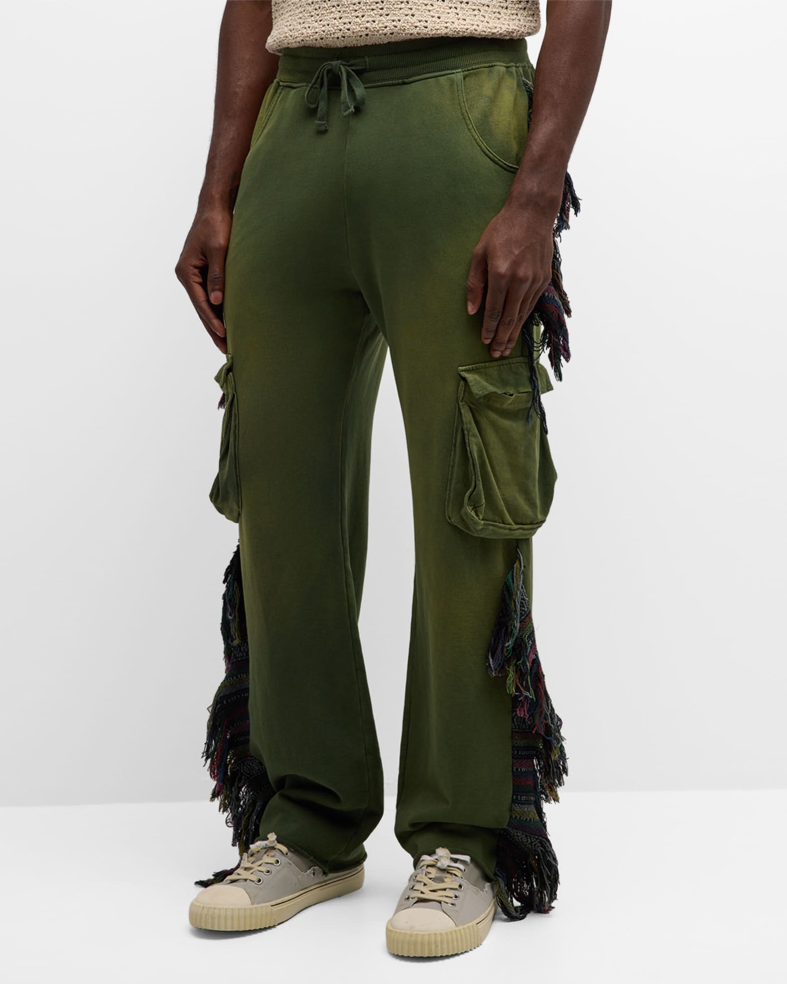 Alchemist Men s Know U Riders Fringe Jogger Pants Moss Men s S Pants Shorts Jogger Pants