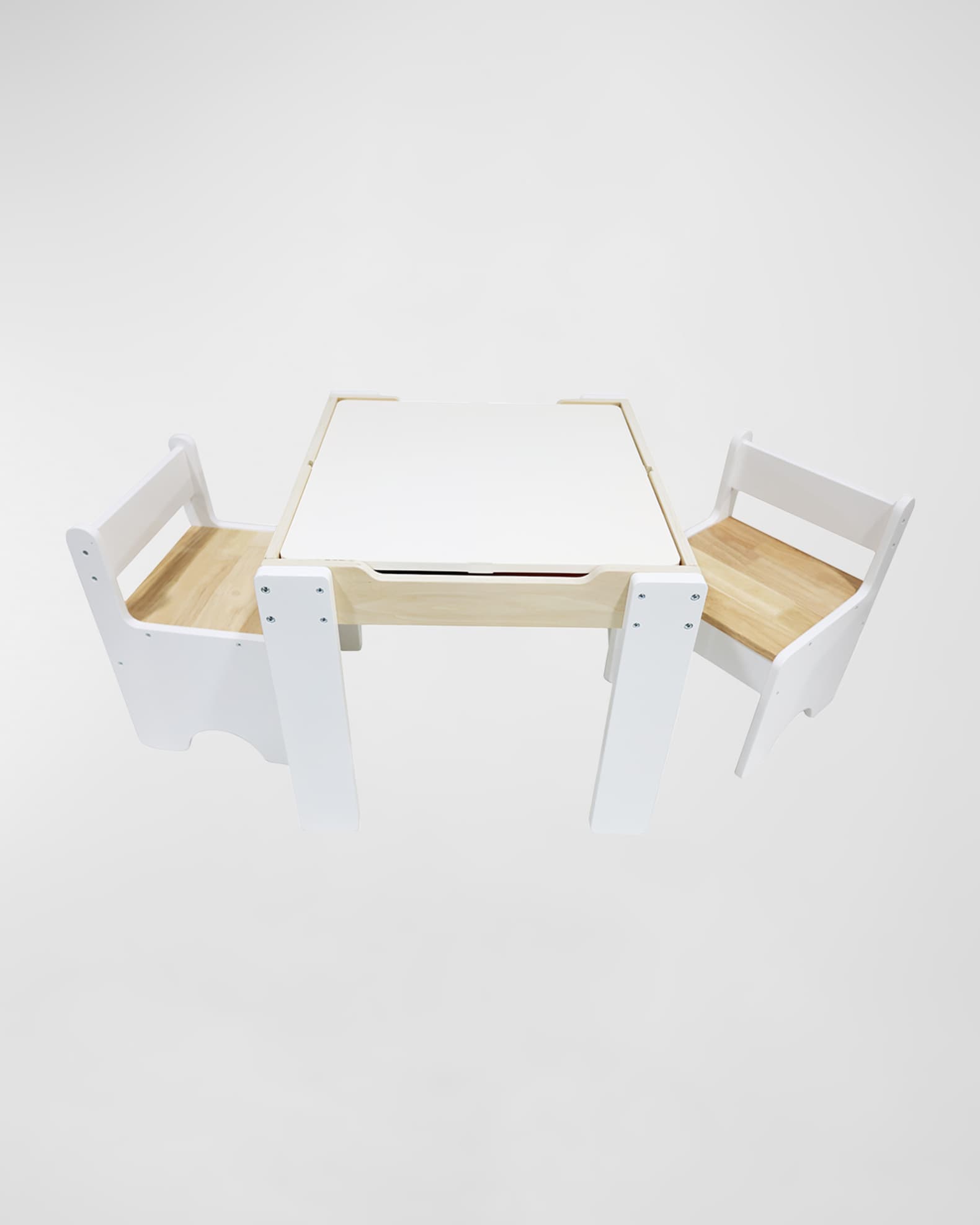 Kids Multi-Activity Table W/ Reversible Tabletop & Chairs Set 1