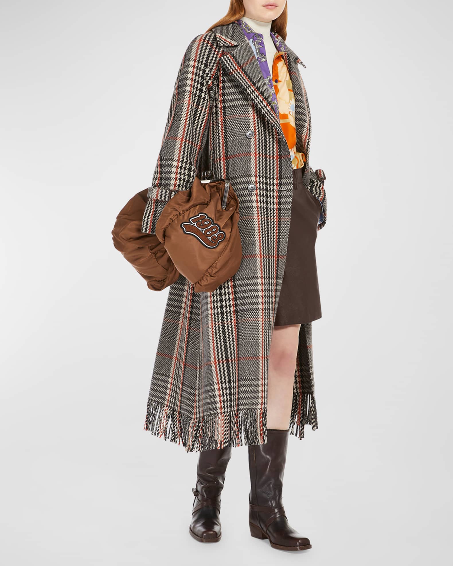 Max mara plaid coat sales