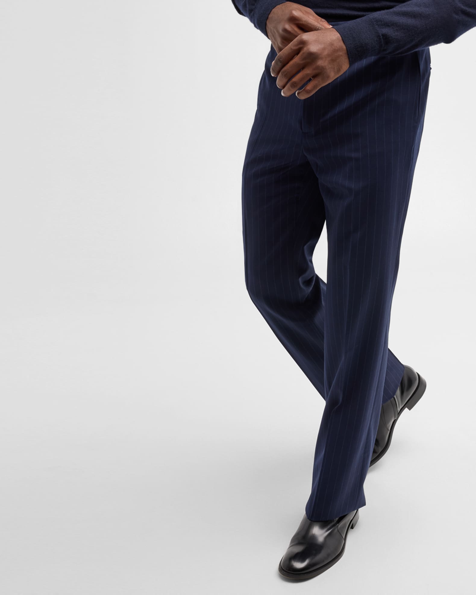 Givenchy Men's Bold Stripe Wool Trousers | Neiman Marcus