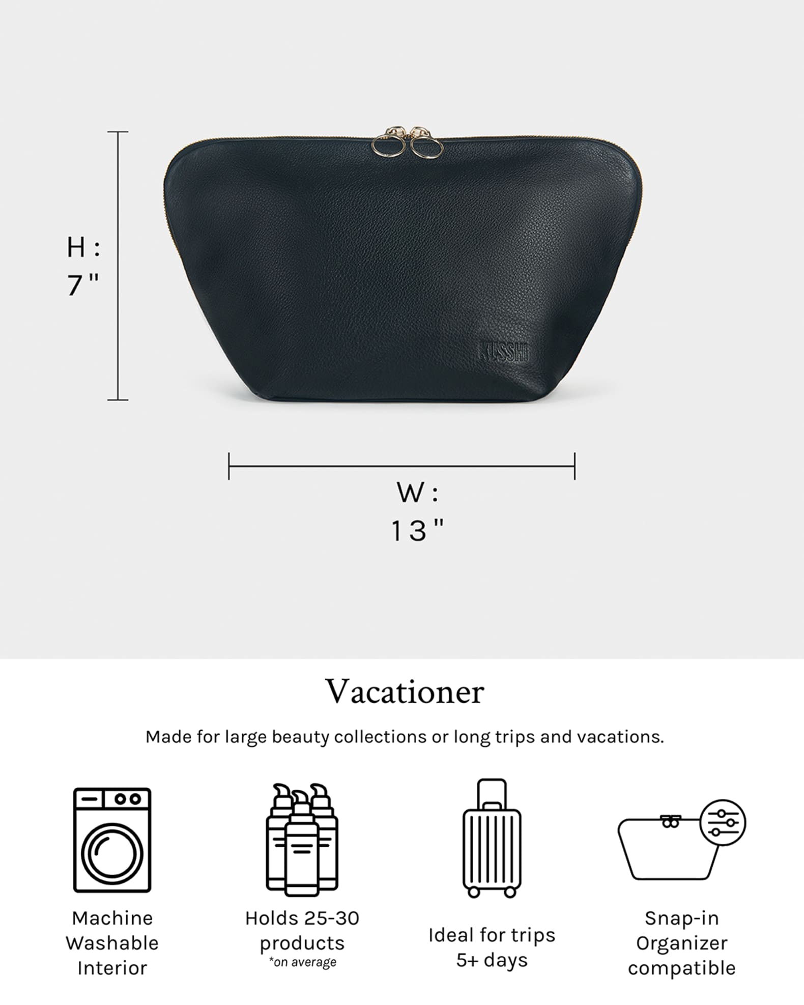 KUSSHI Vacationer Leather Makeup Bag, Red/Leopard Neiman Marcus