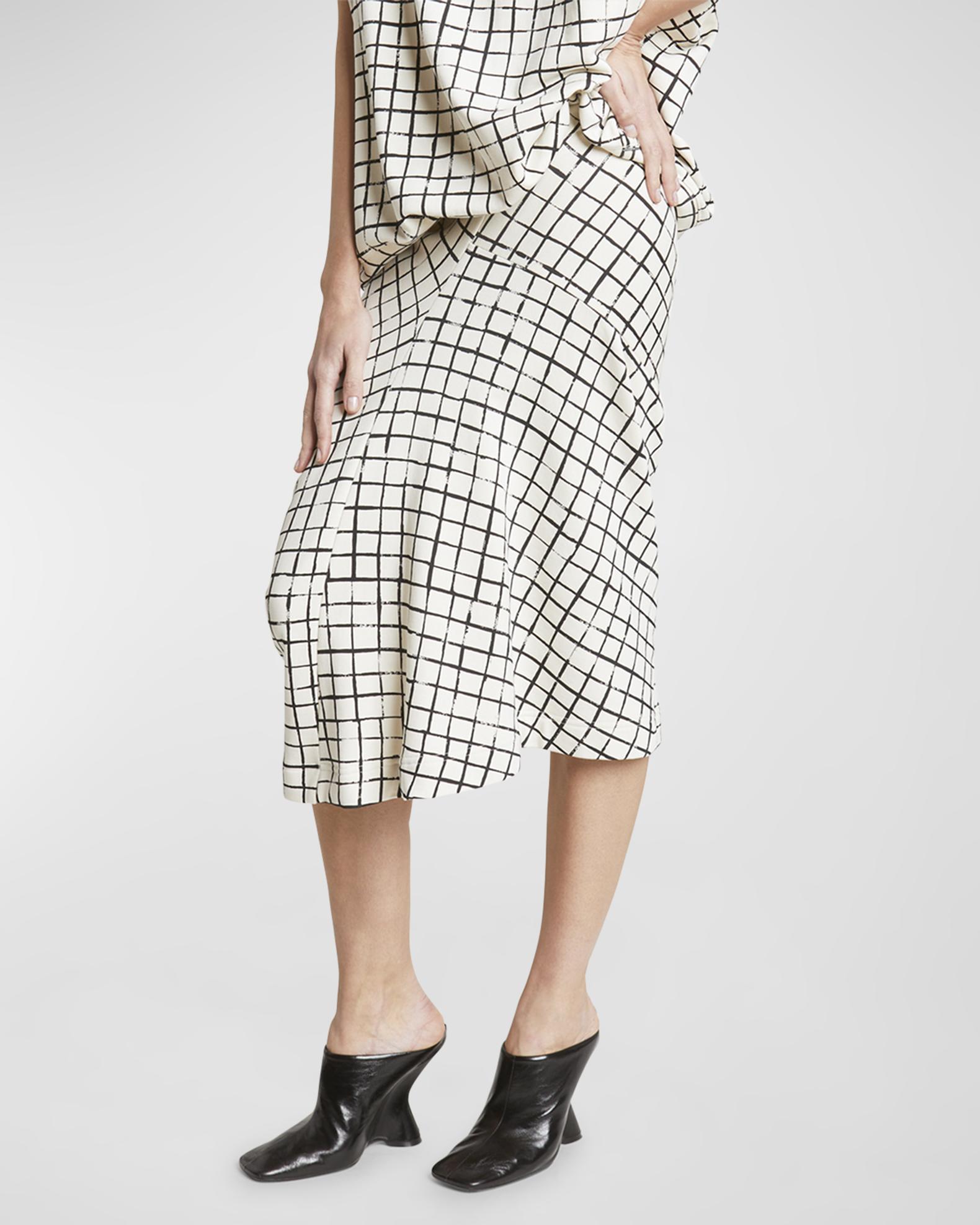 Alfani Women's Asymmetric Midi Skirt - Black Size 16, Printed Polyester Pleated Casual Skirt - View #8