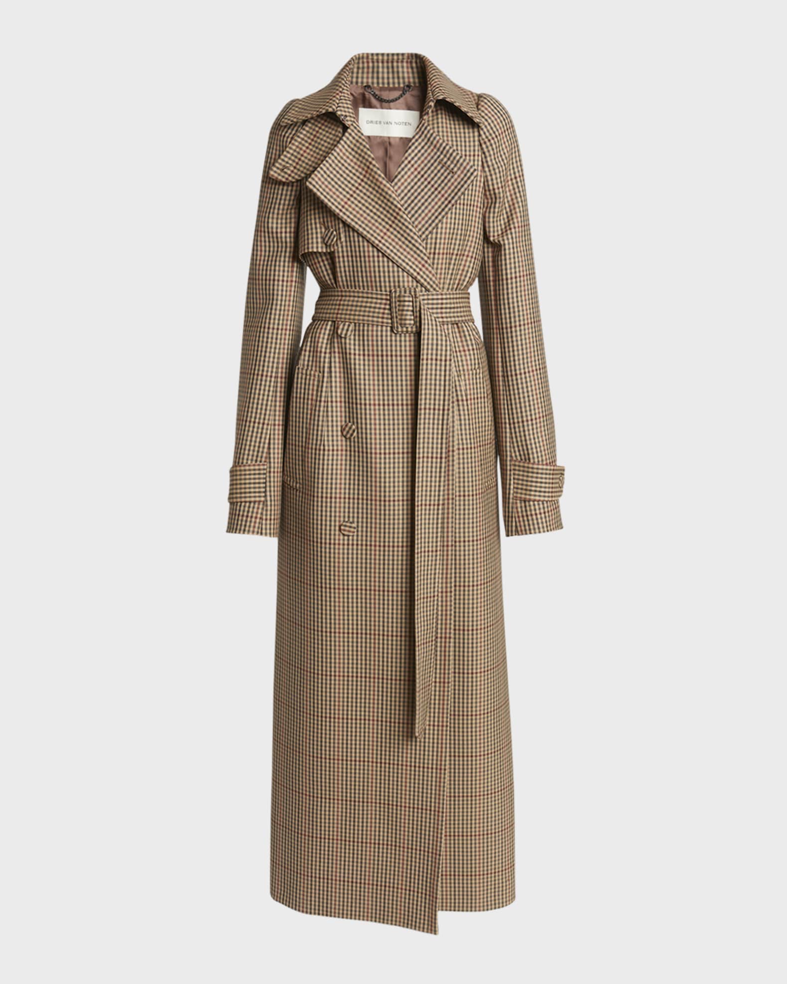 Trench check on sale