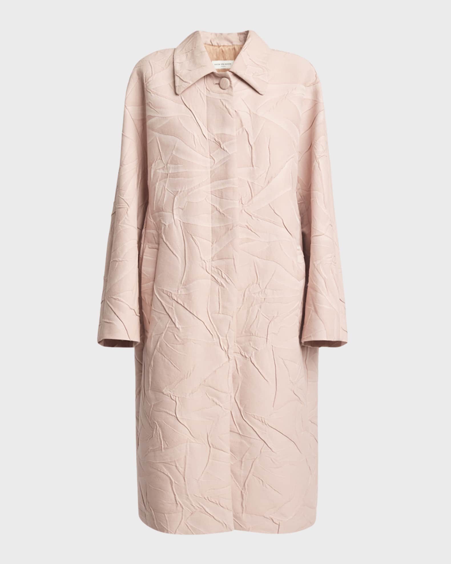 Dries Van Noten Roolsy Jacquard Overcoat
