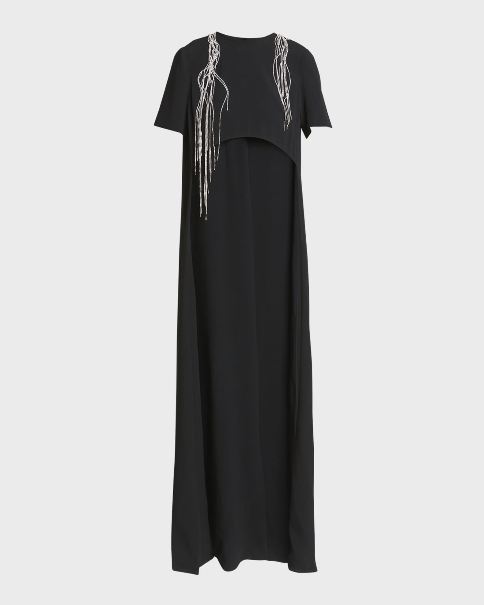 Cecily Crystal Embellished Cape Shirt 0
