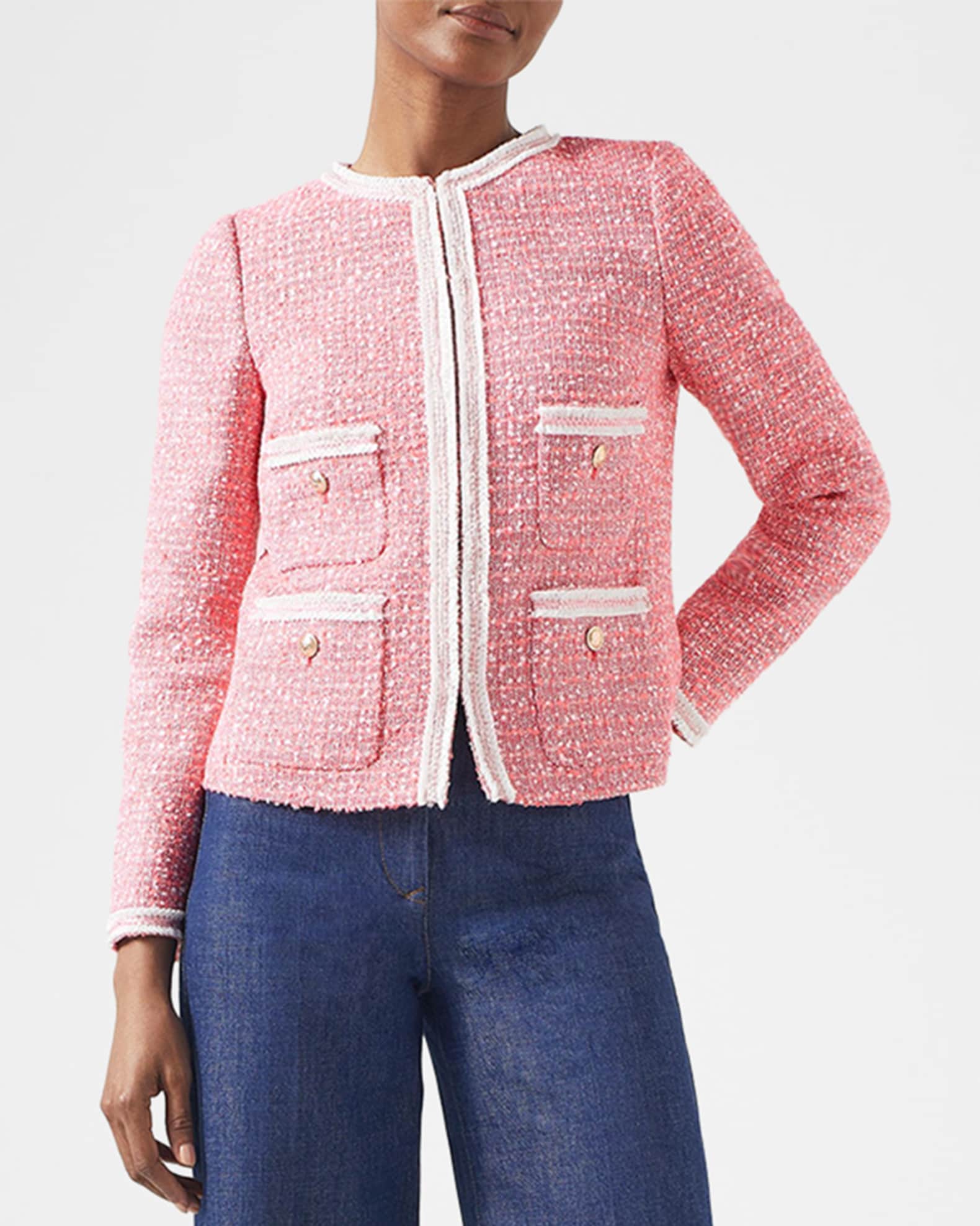 Charlie Boucle Trim Tweed Jacket