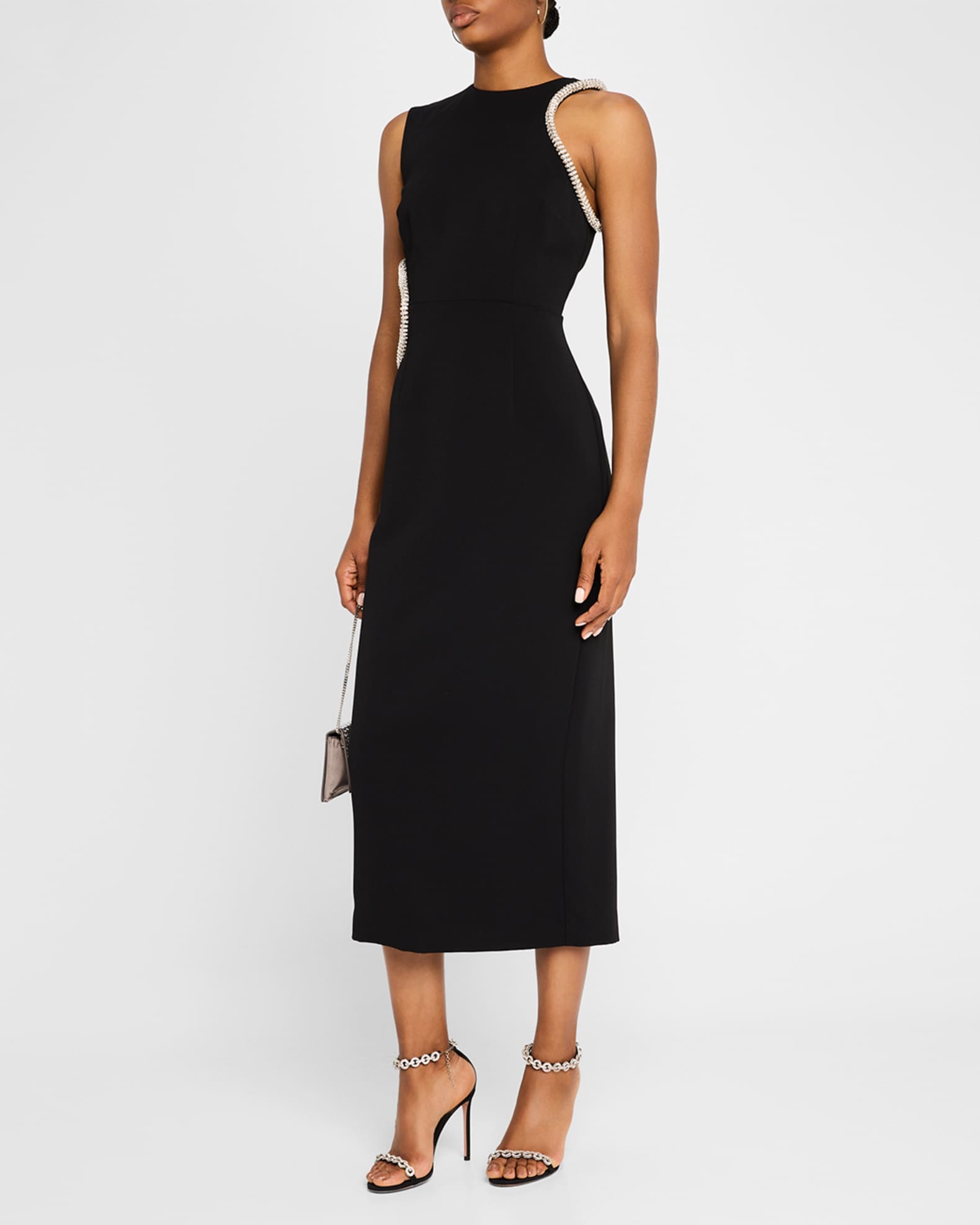 Nadya Crystal-Embellished Cutout Midi Dress 1