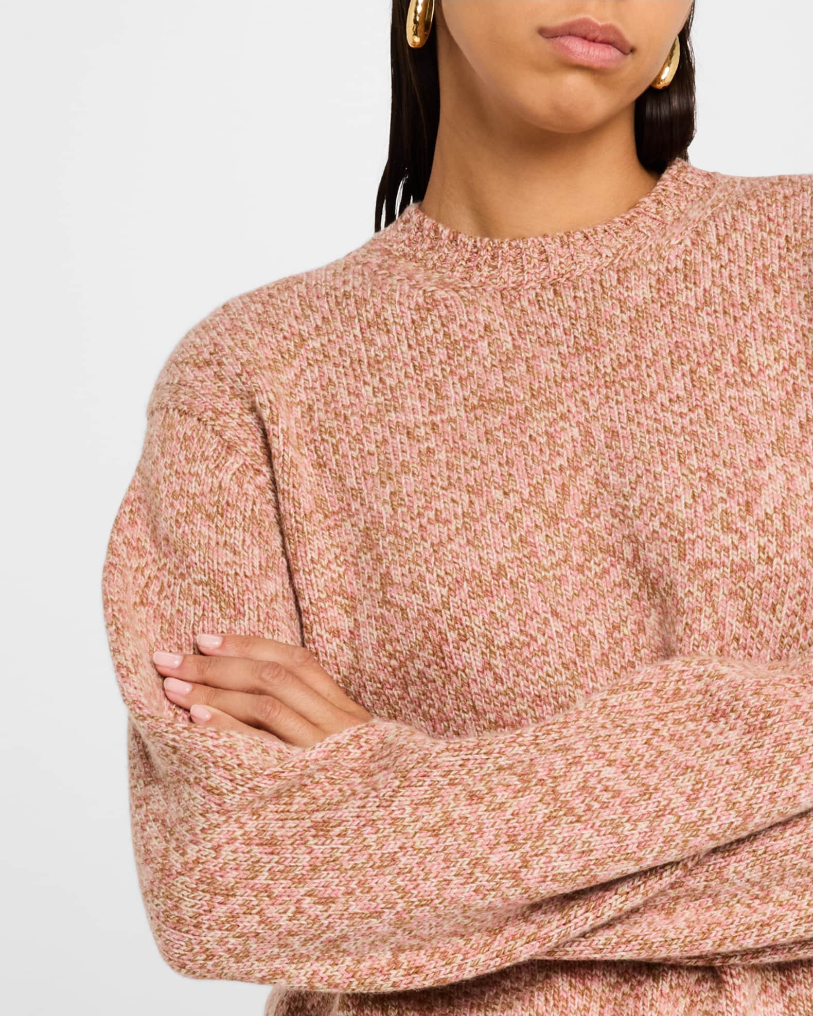 Loro Piana Mastallone Crewneck Wool Sweater | Neiman Marcus