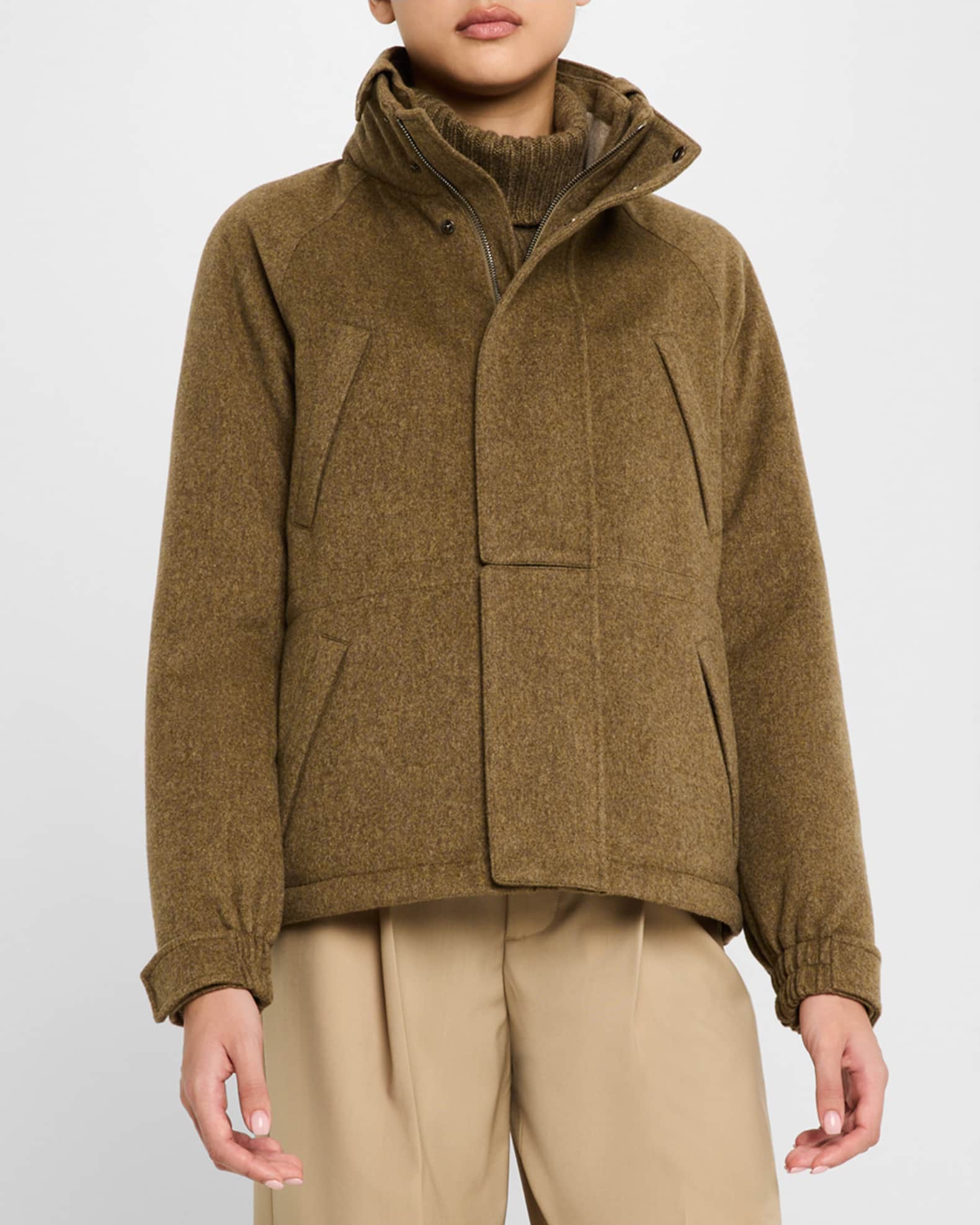 Loro Piana Icer Mini Storm Cashmere Parka Jacket | Neiman Marcus